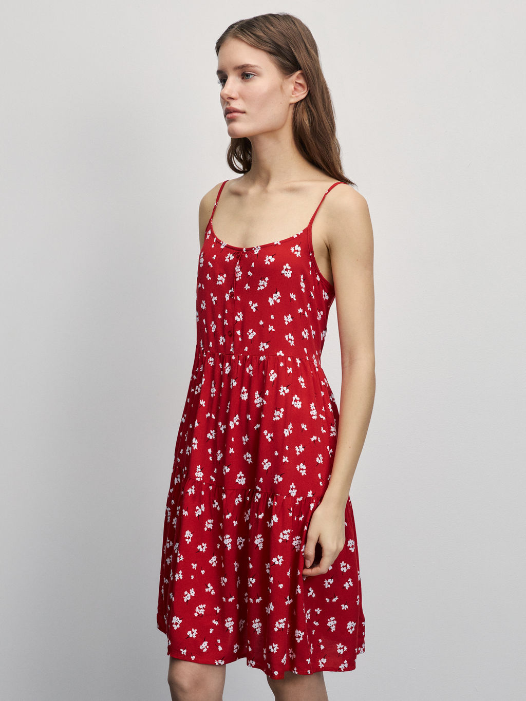 Сарафан мини с цветочным принтом / Zarina  фото 4