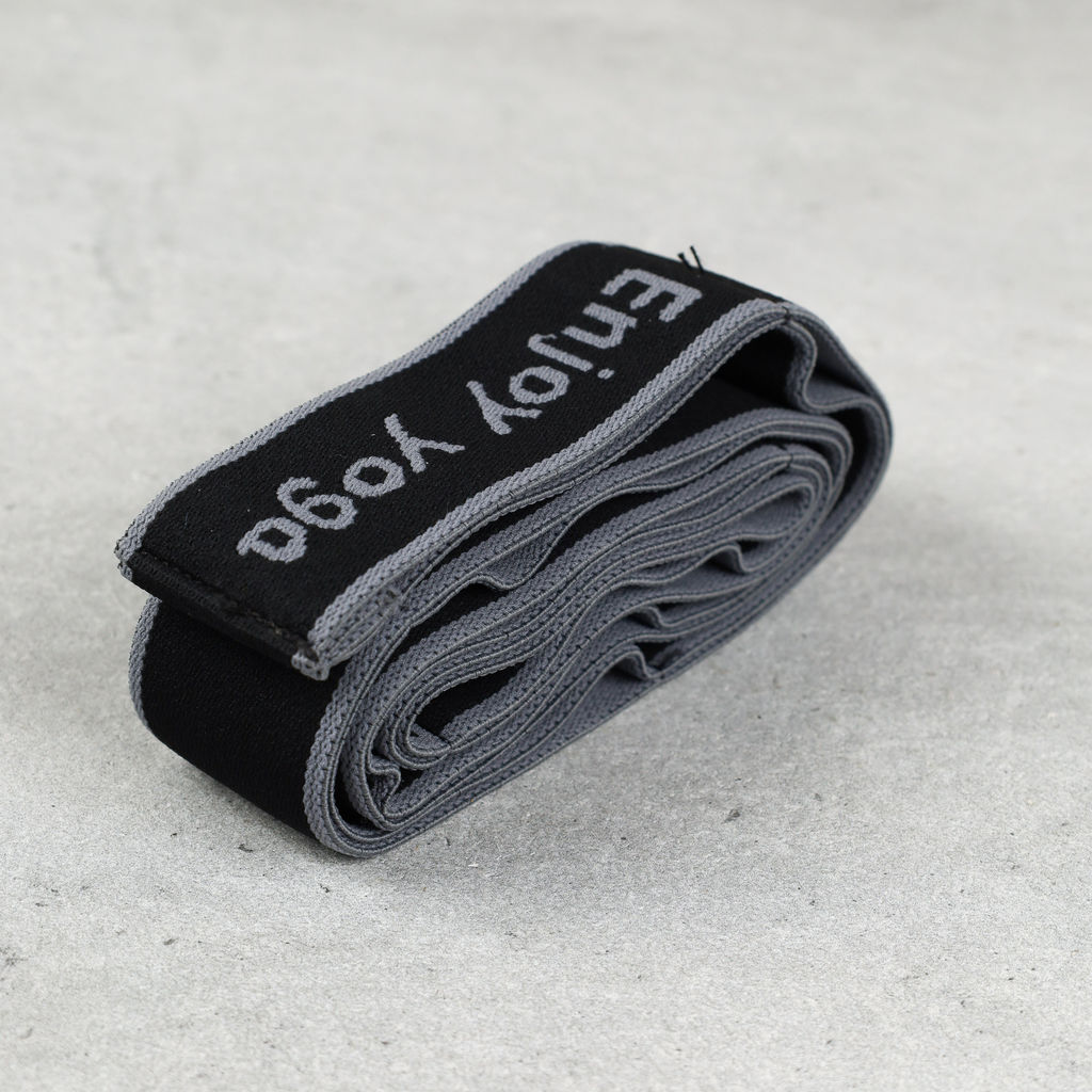Ремень эластичный для йоги Woohooo Yoga Belt / 8 петель/ серый / уп 50 - ГалеонТрейд фото 6