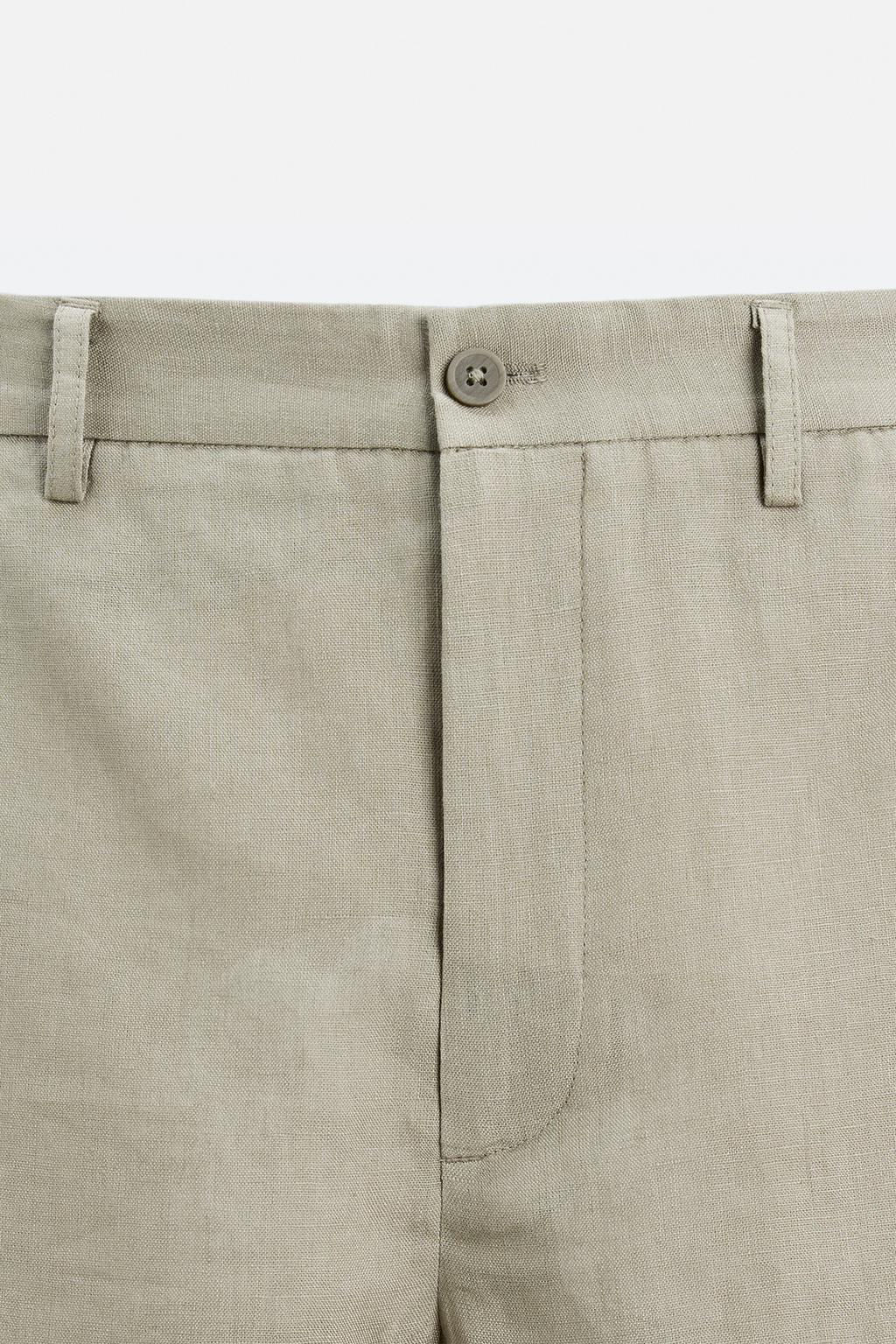 100% LINEN BERMUDA SHORTS - Zara фото 26