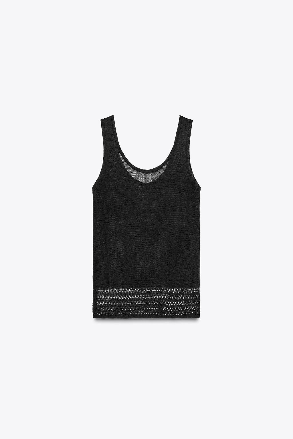 POINTELLE KNIT CROP TOP - Zara фото 2