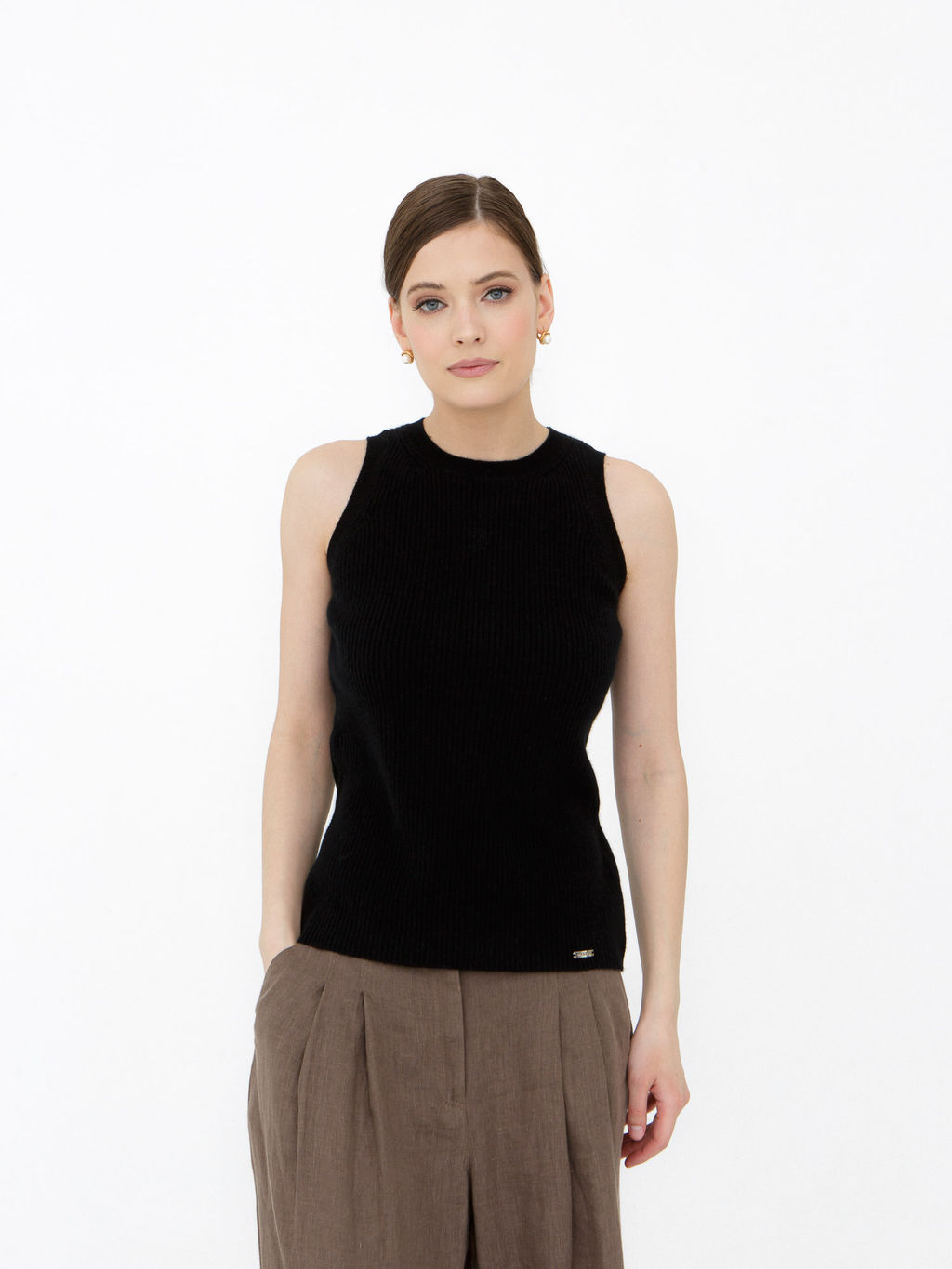 Джемпер кашемировый 06108 черный