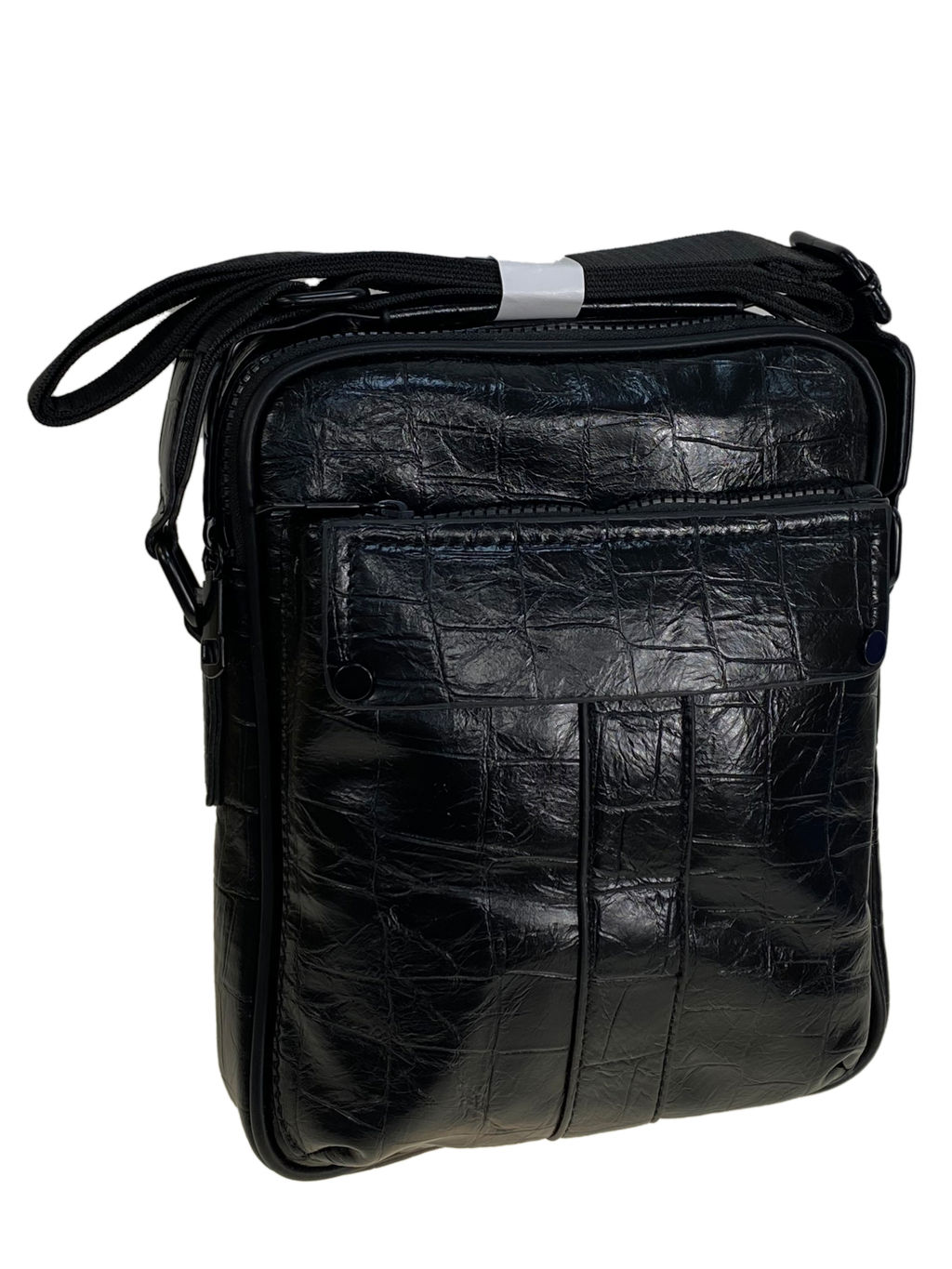 Сумка мужская из натуральной кожи, цвет черный