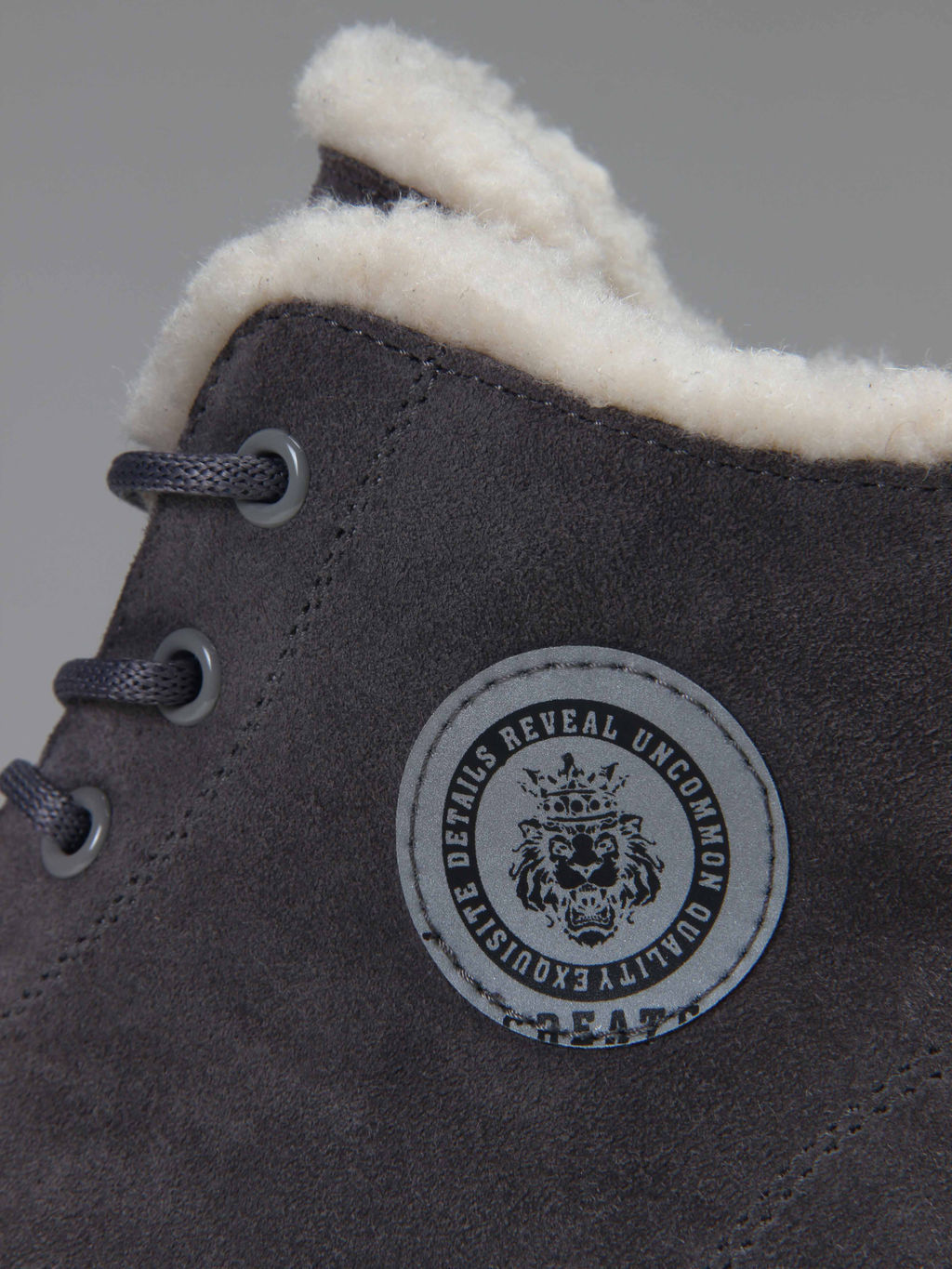 Ботинки 217.ALTAgr. Серый замок замша/Мех