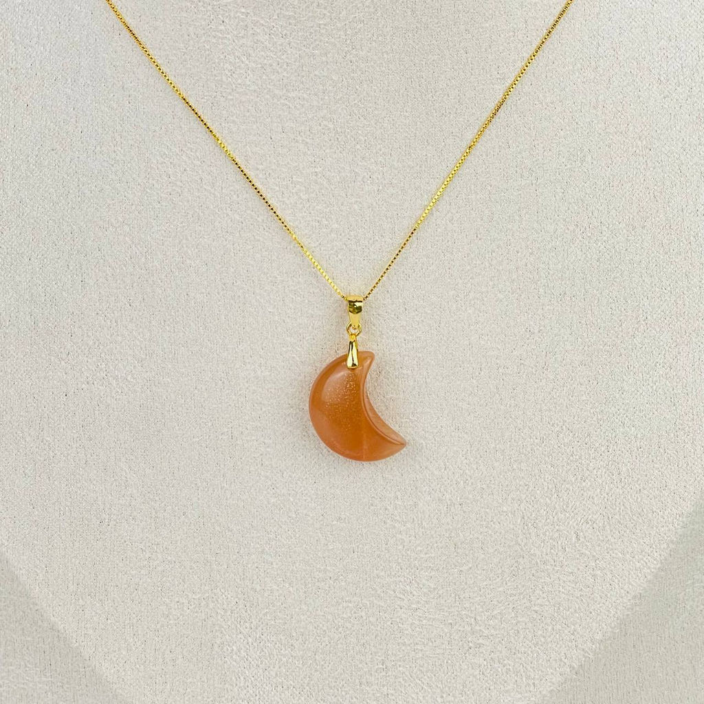 Кулон на цепочке из Лунного камня 45 см +