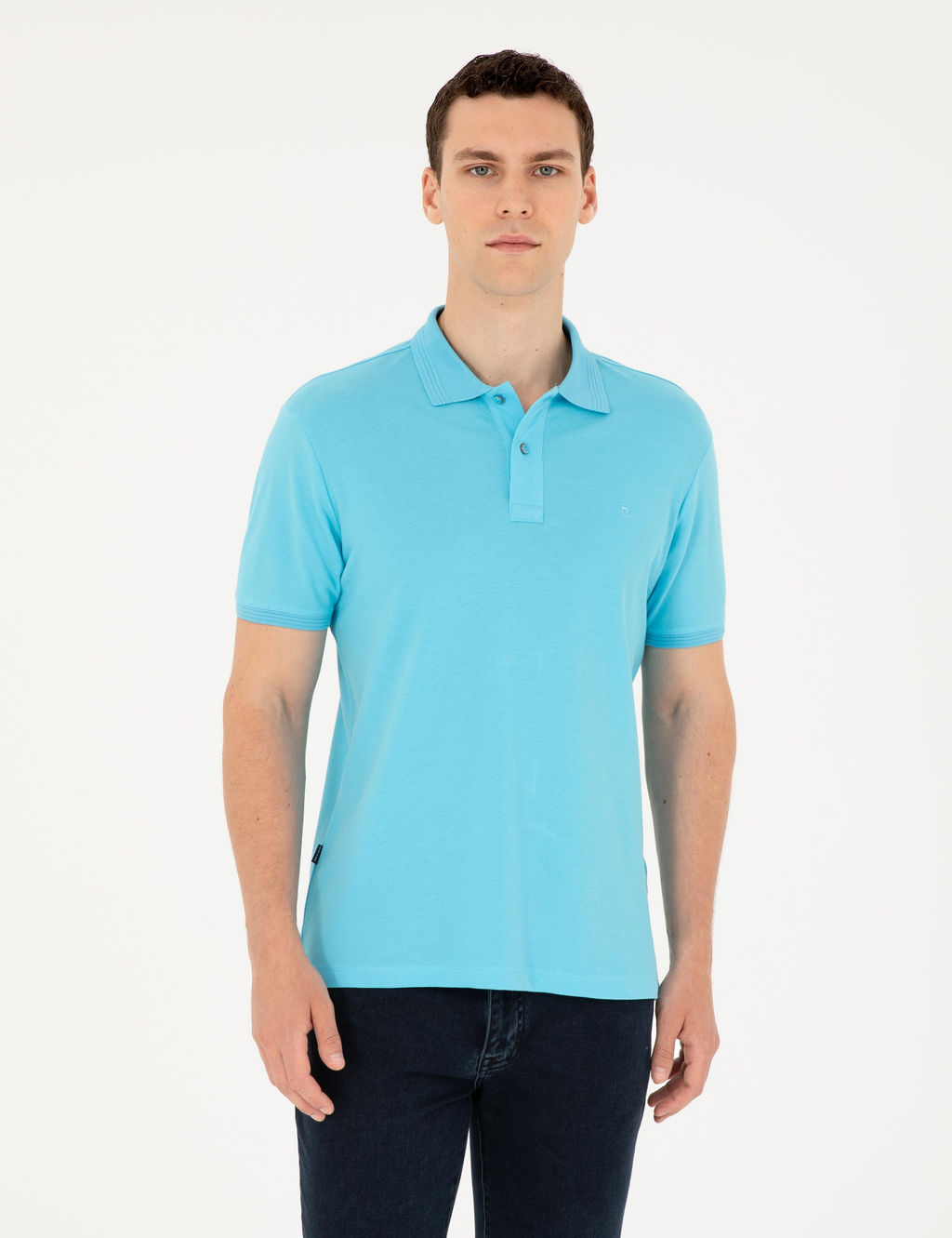 Turkuaz Slim Fit Basic Ti__rt - Pierre cardin фото 8
