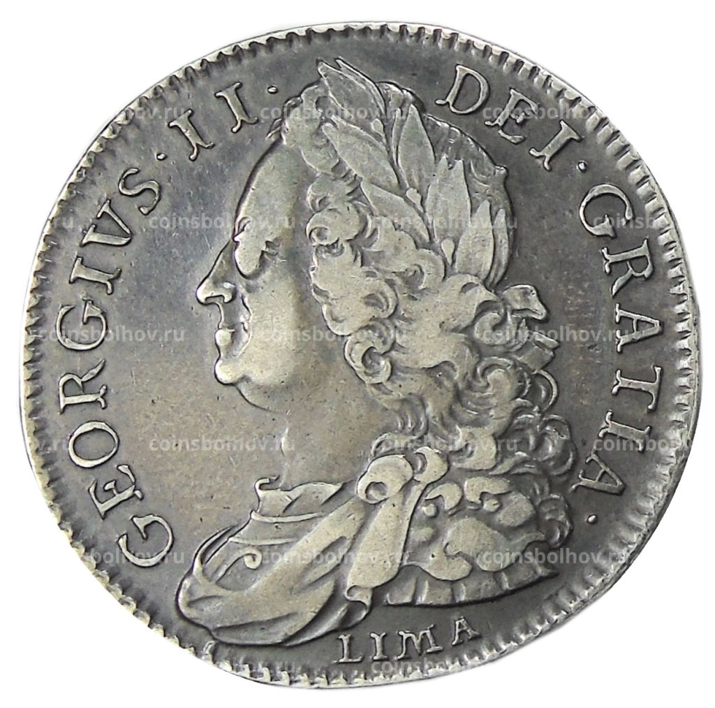 1/2 кроны 1746 года Великобритания  Георг II