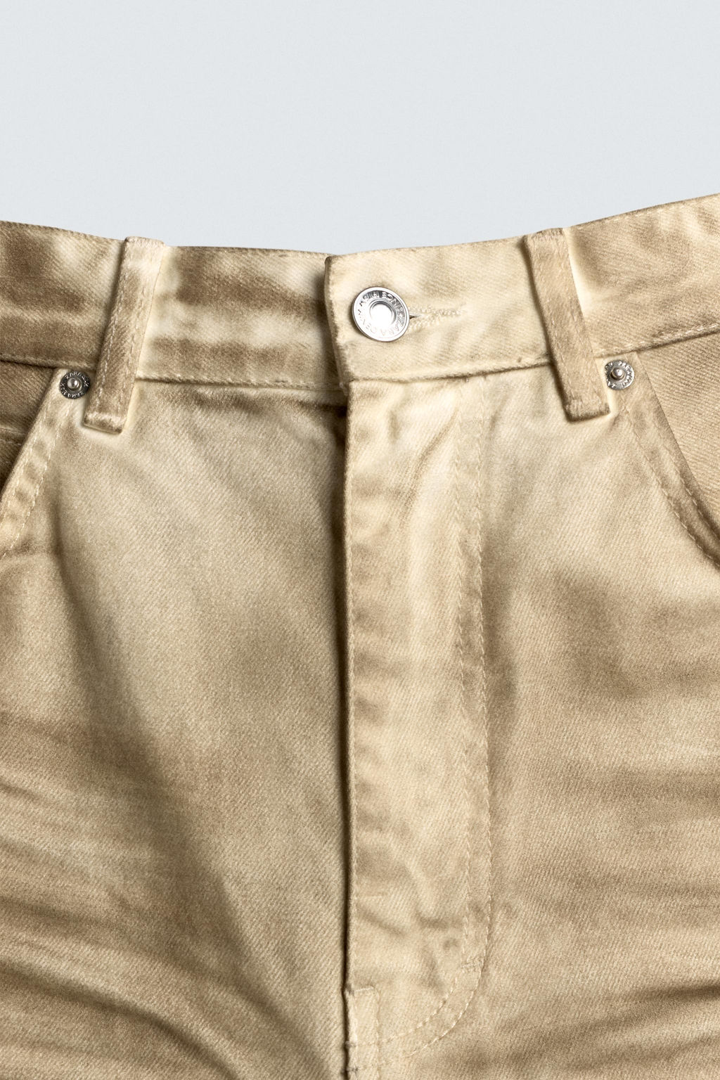 FADED PRINT BAGGY FIT BERMUDA SHORTS - Zara фото 8