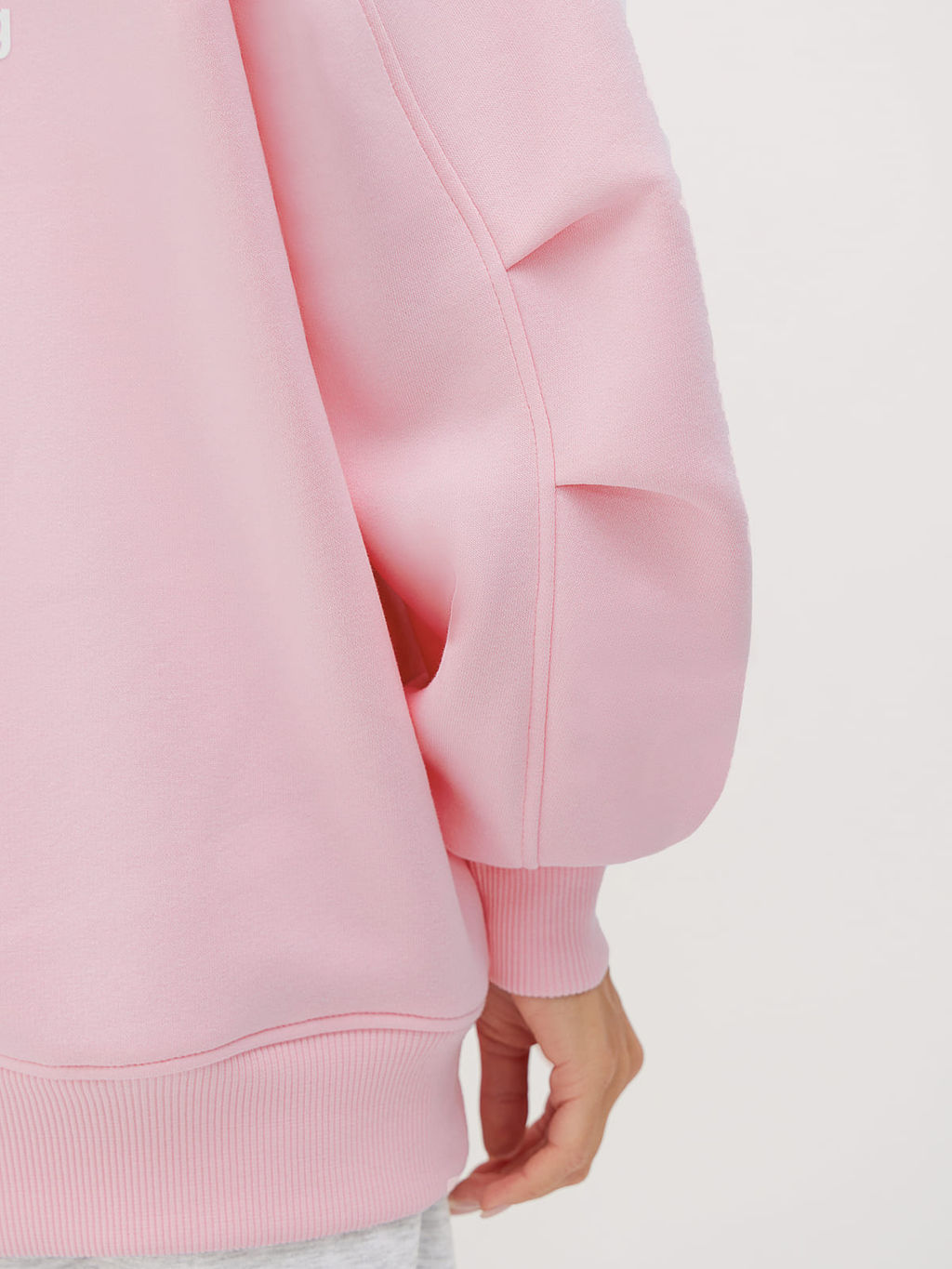 Утепленный свитшот оверсайз