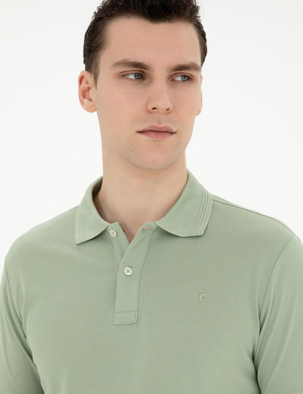 Ye_il Slim Fit Basic Ti__rt - Pierre cardin фото 9