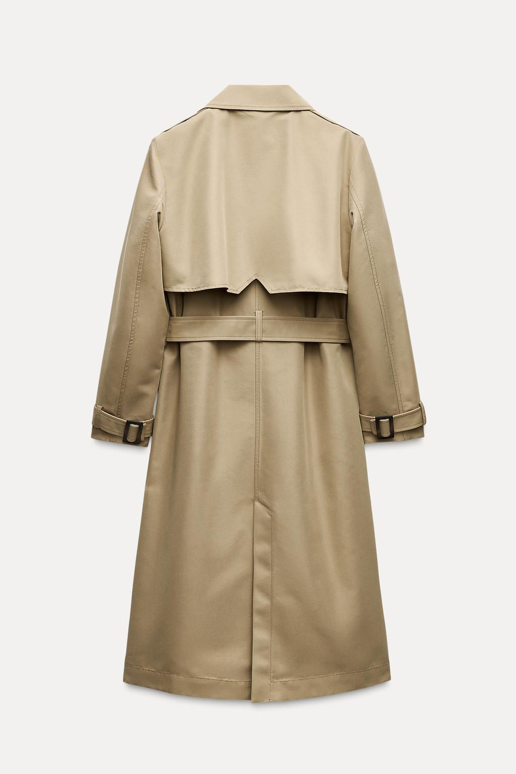 LONG TRENCH COAT WITH BELT - Zara фото 4
