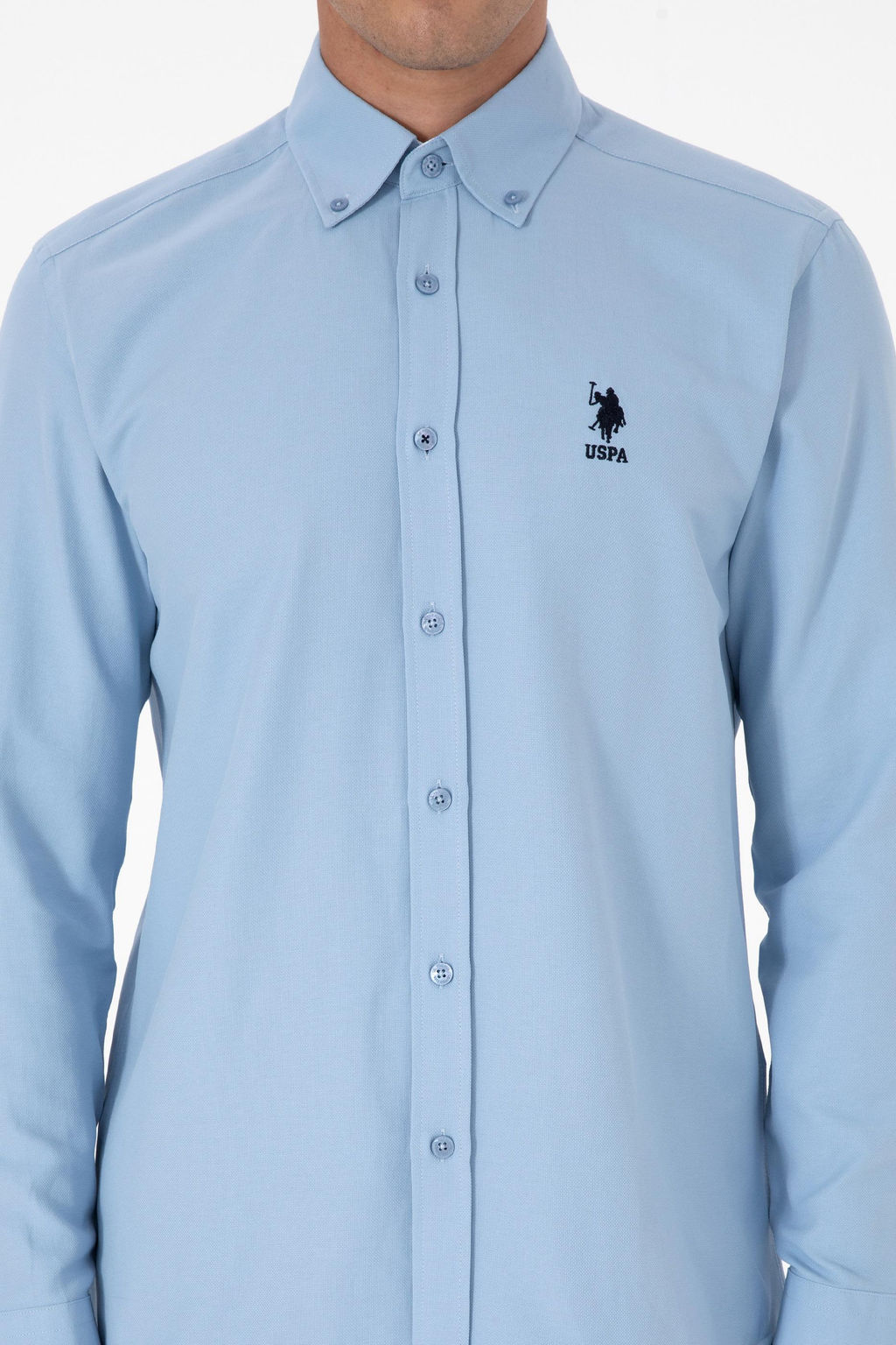 Erkek A__k Mavi Uzun Kollu G_mlek Sepette S_rpriz _ndirim - U.s. polo assn фото 6