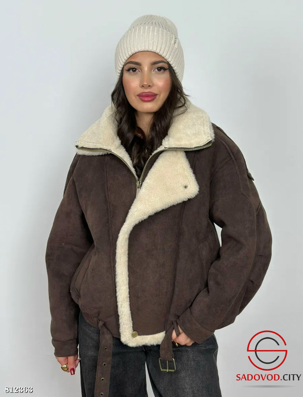 Дубленка женская для зимы - Bruno фото 3