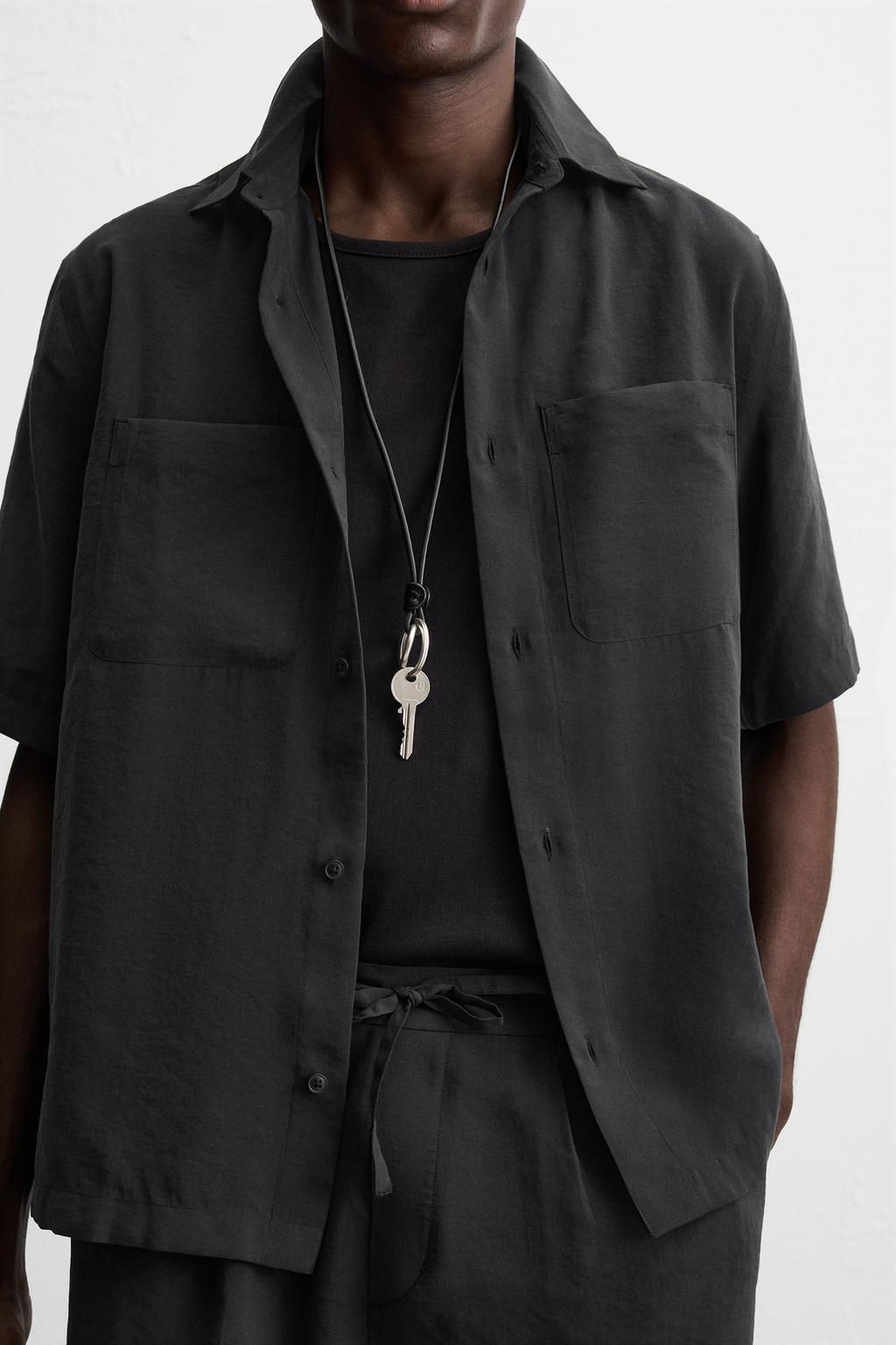 RELAXED FIT FLOWING SHIRT - Zara фото 6