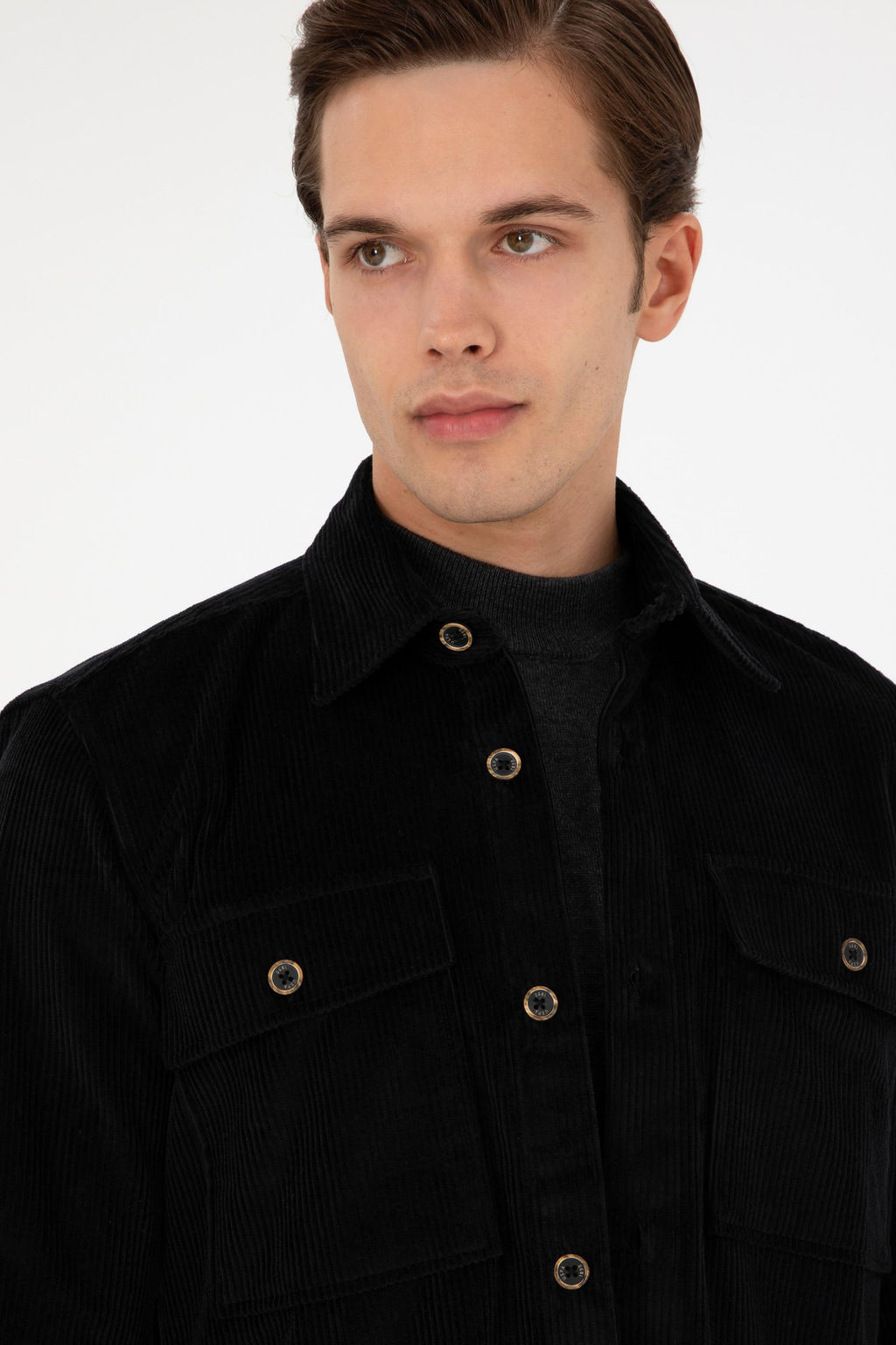 Мужская черная рубашка с длинным рукавом Неожиданная скидка в корзине - U.s. polo assn фото 2