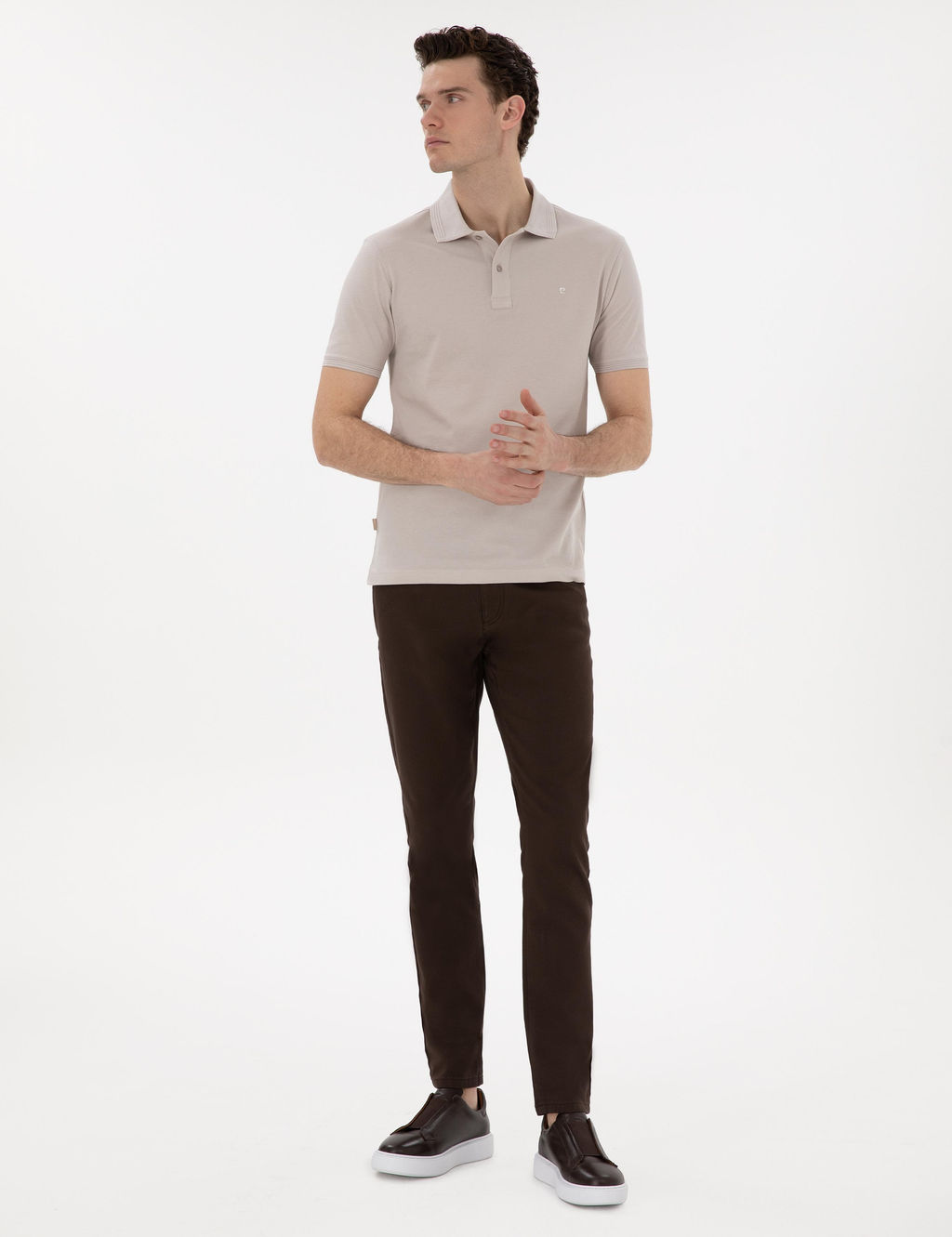 Ta_ Slim Fit K_vr_lmaz Polo Yaka Basic Ti__rt - Pierre cardin фото 4