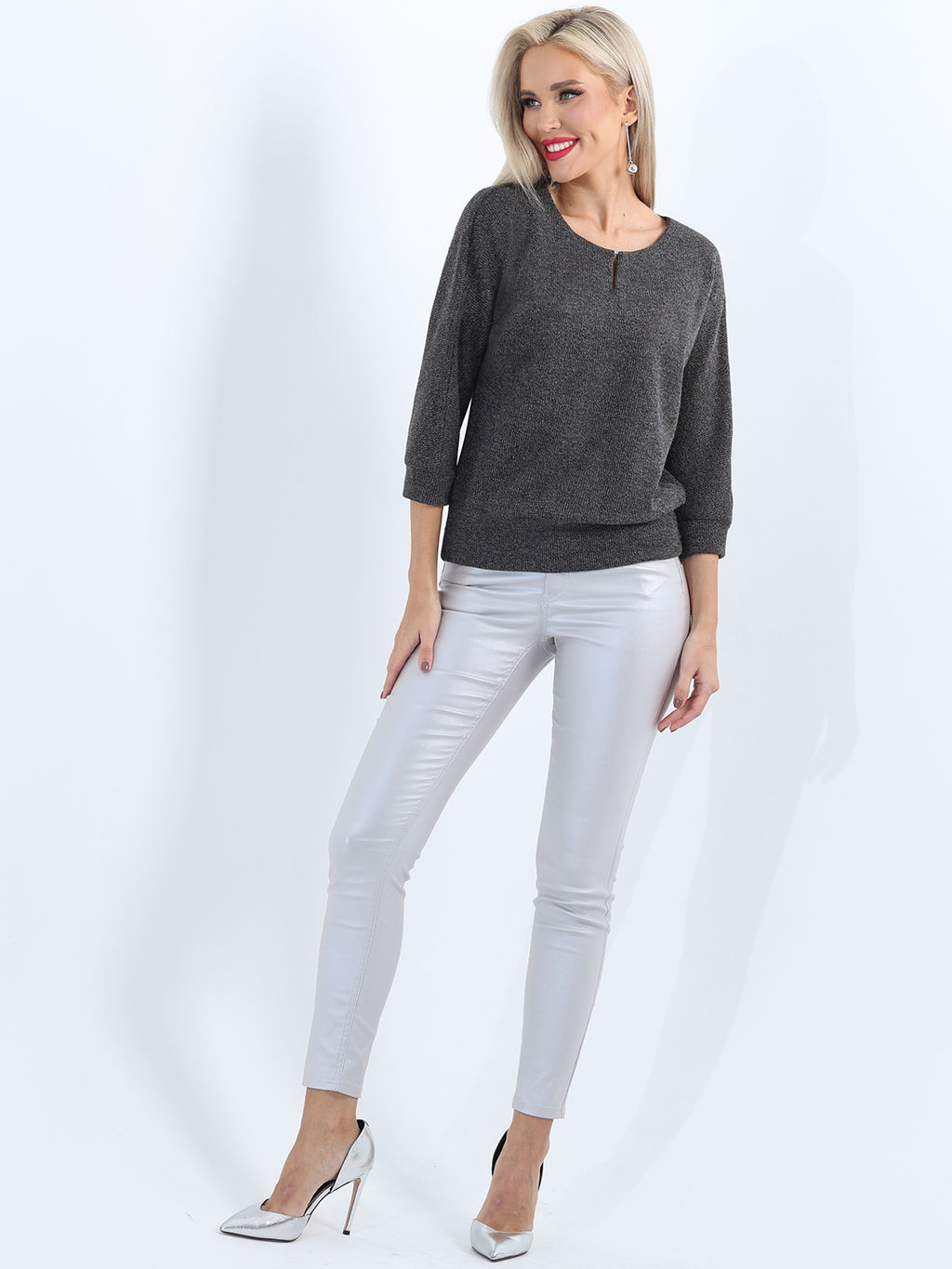 Блузка Ростислава, грей - Dstrend фото 2