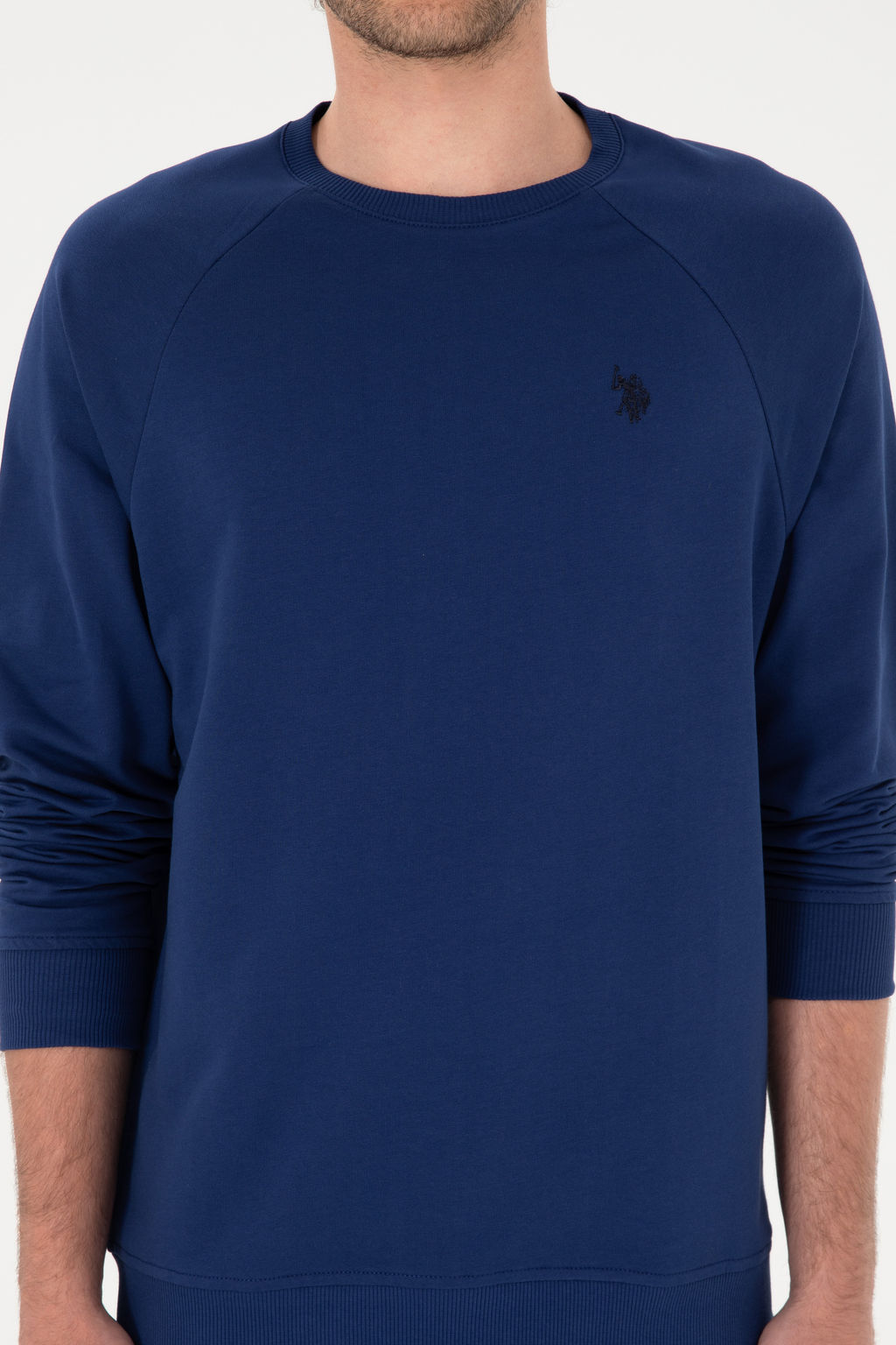 Erkek _ndigo Basic Sweatshirt Sepette S_rpriz _ndirim - U.s. polo assn фото 13
