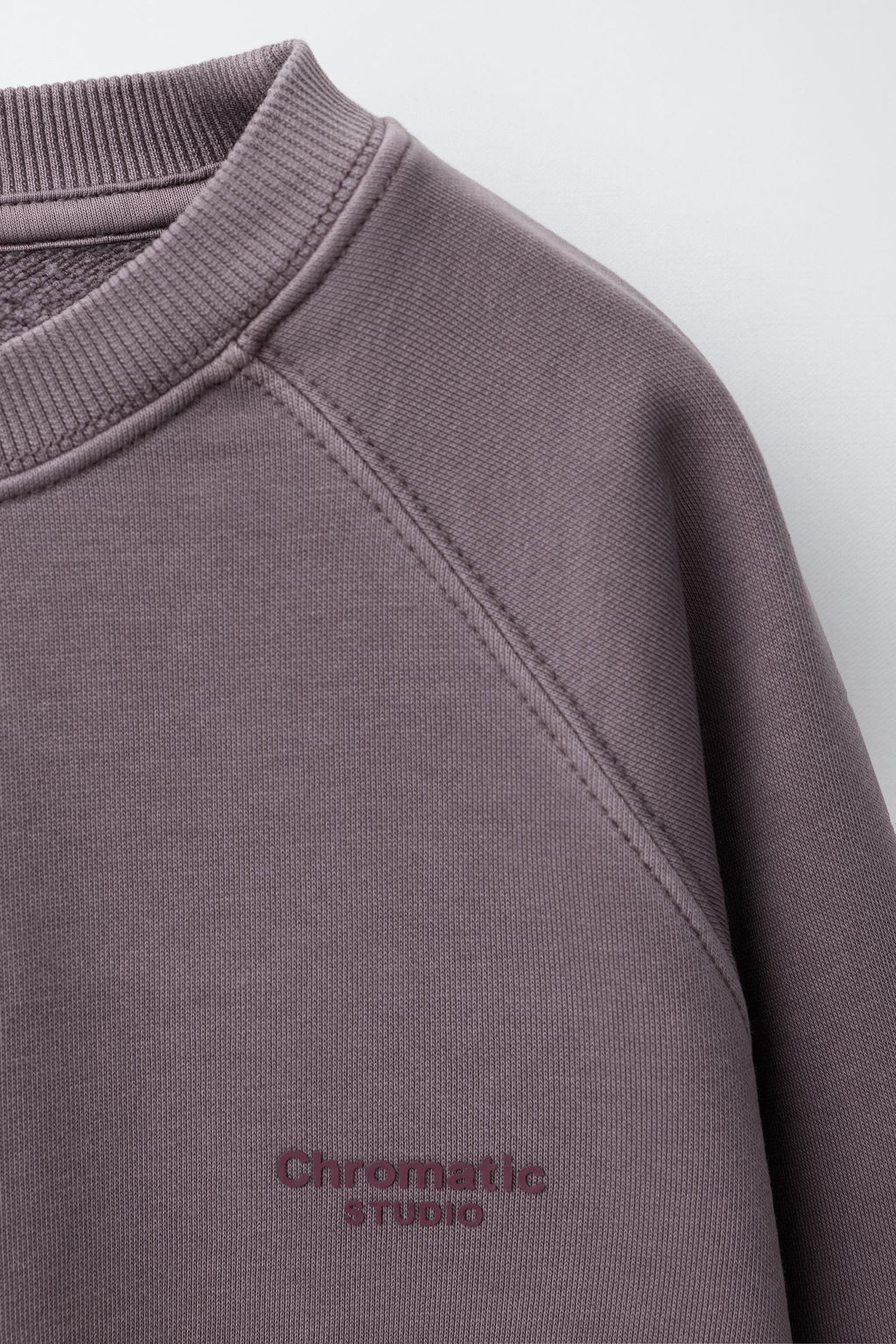 SUDADERA EFECTO LAVADO TEXTO / Ciruela - Zara фото 5