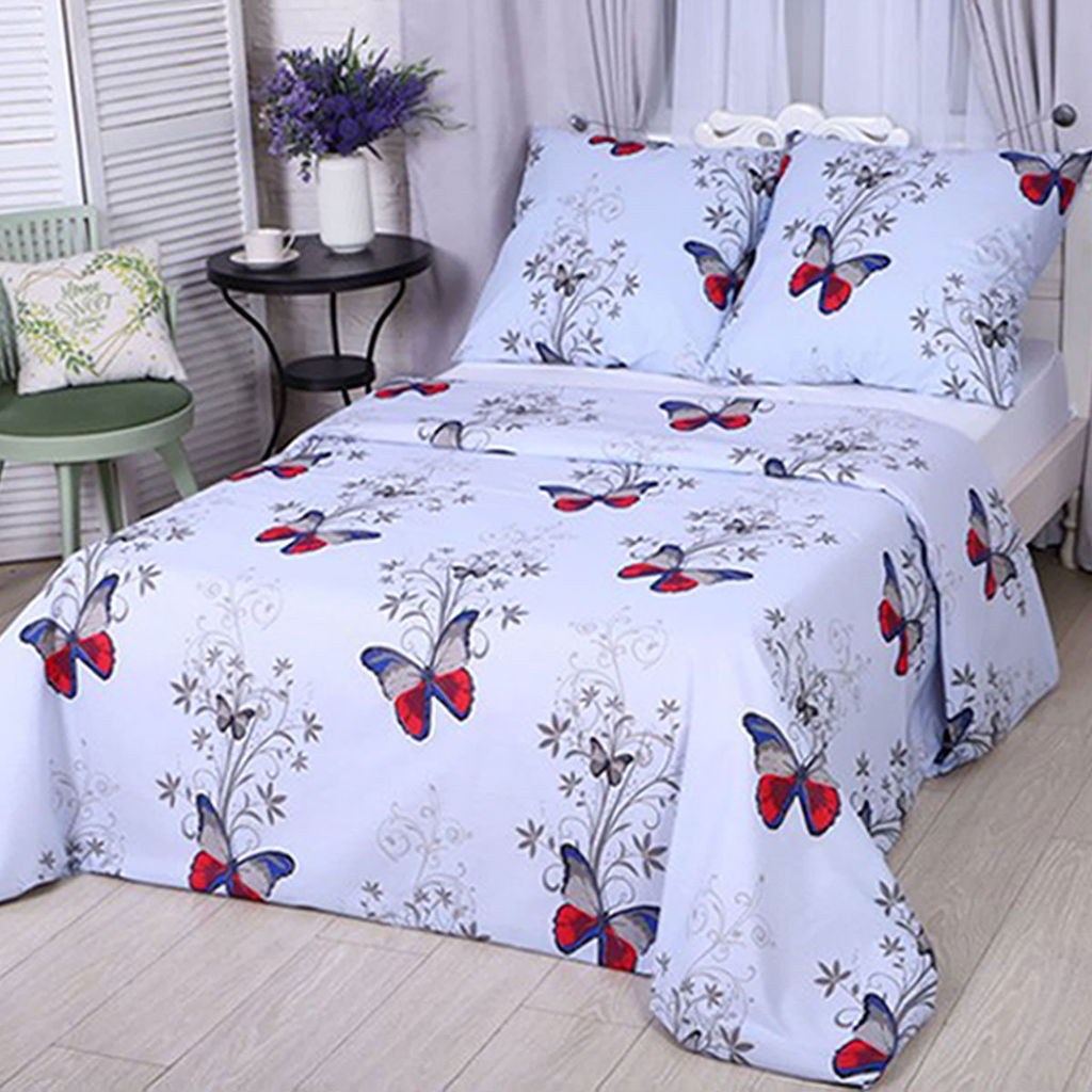 КПБ Бязь Экстра - Бабочки Семейный (нав.70х70)