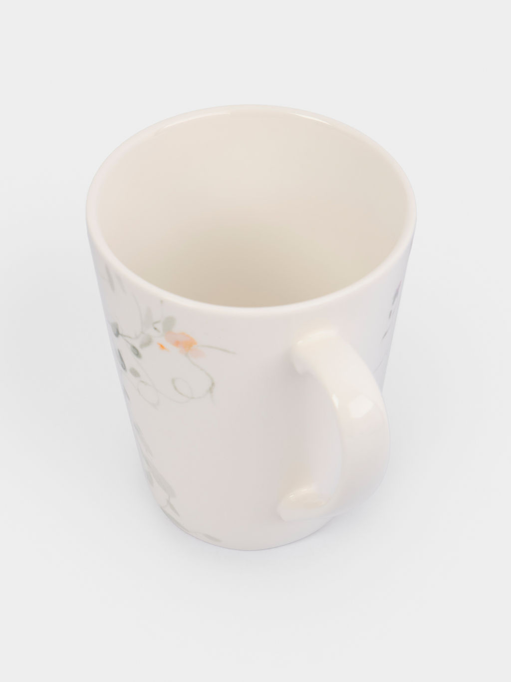 Кружка, 420 мл, 4 шт, фарфор N, белая, Цветы и листья, Primrose - Anna lafarg фото 5