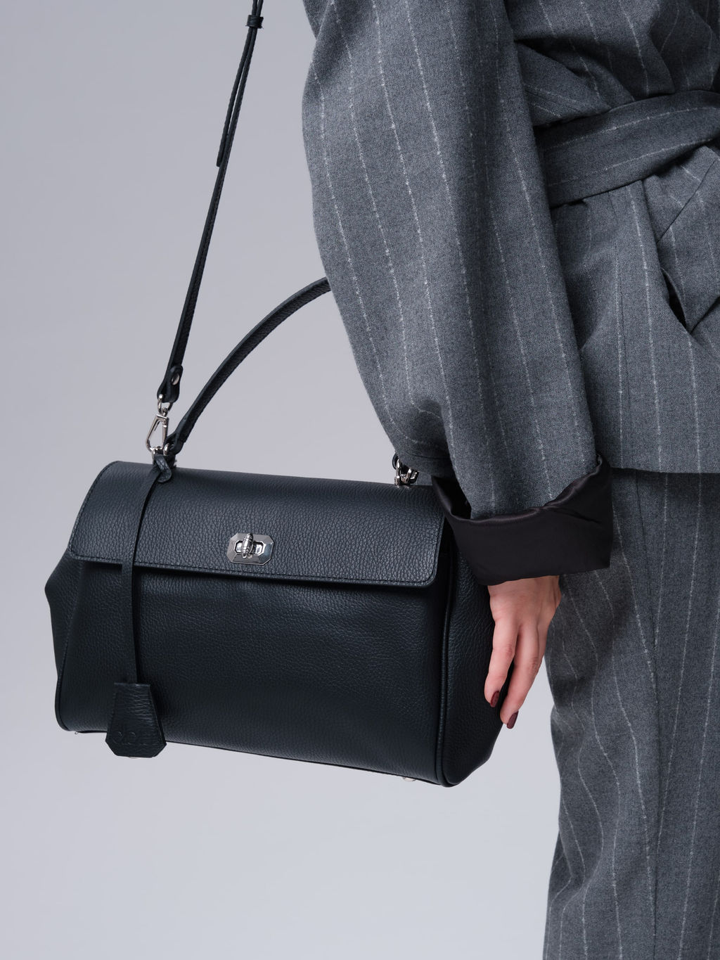 Кожаная сумка Nadi DBR 31356 черный фото 8