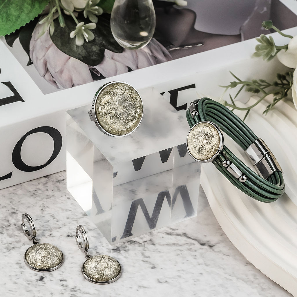 Серьги из муранского стекла LEMON GOLD LS3548