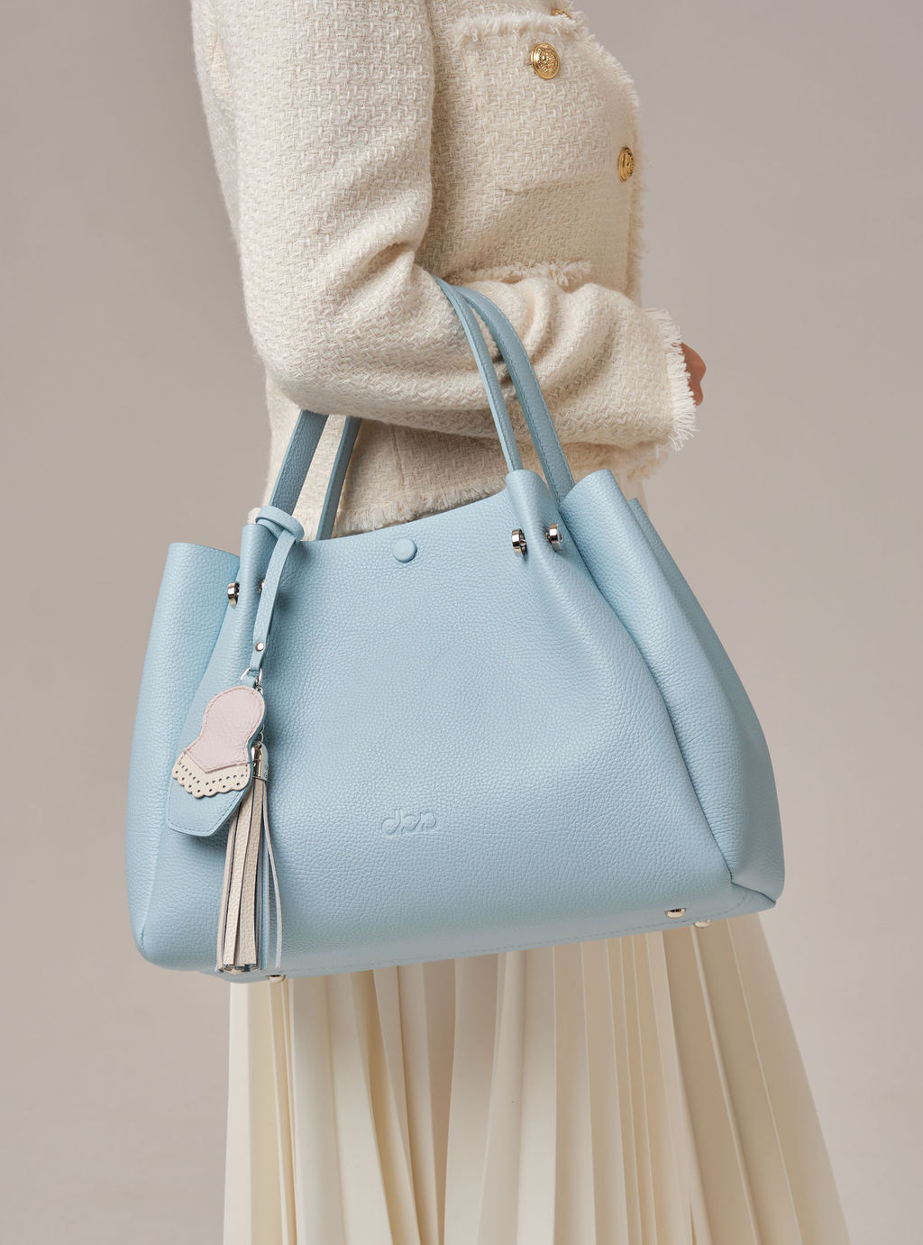 Кожаная сумка Vasilisa DBR 31210 светло-голубой  фото 9