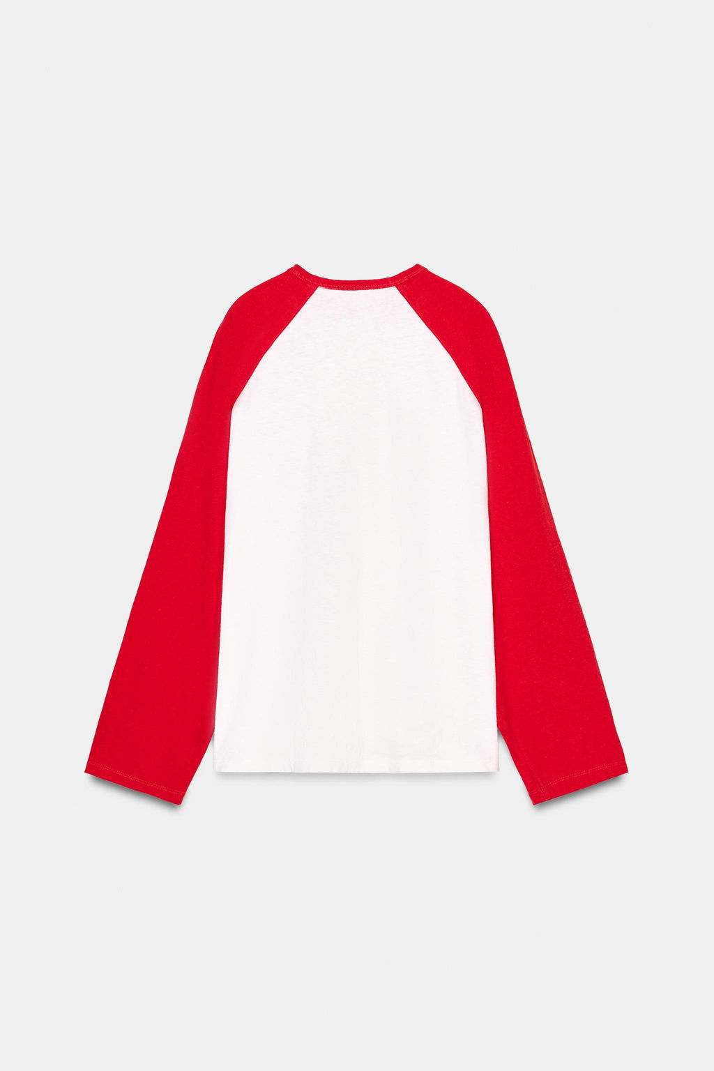 CONTRAST LONG SLEEVE T-SHIRT - Zara фото 7
