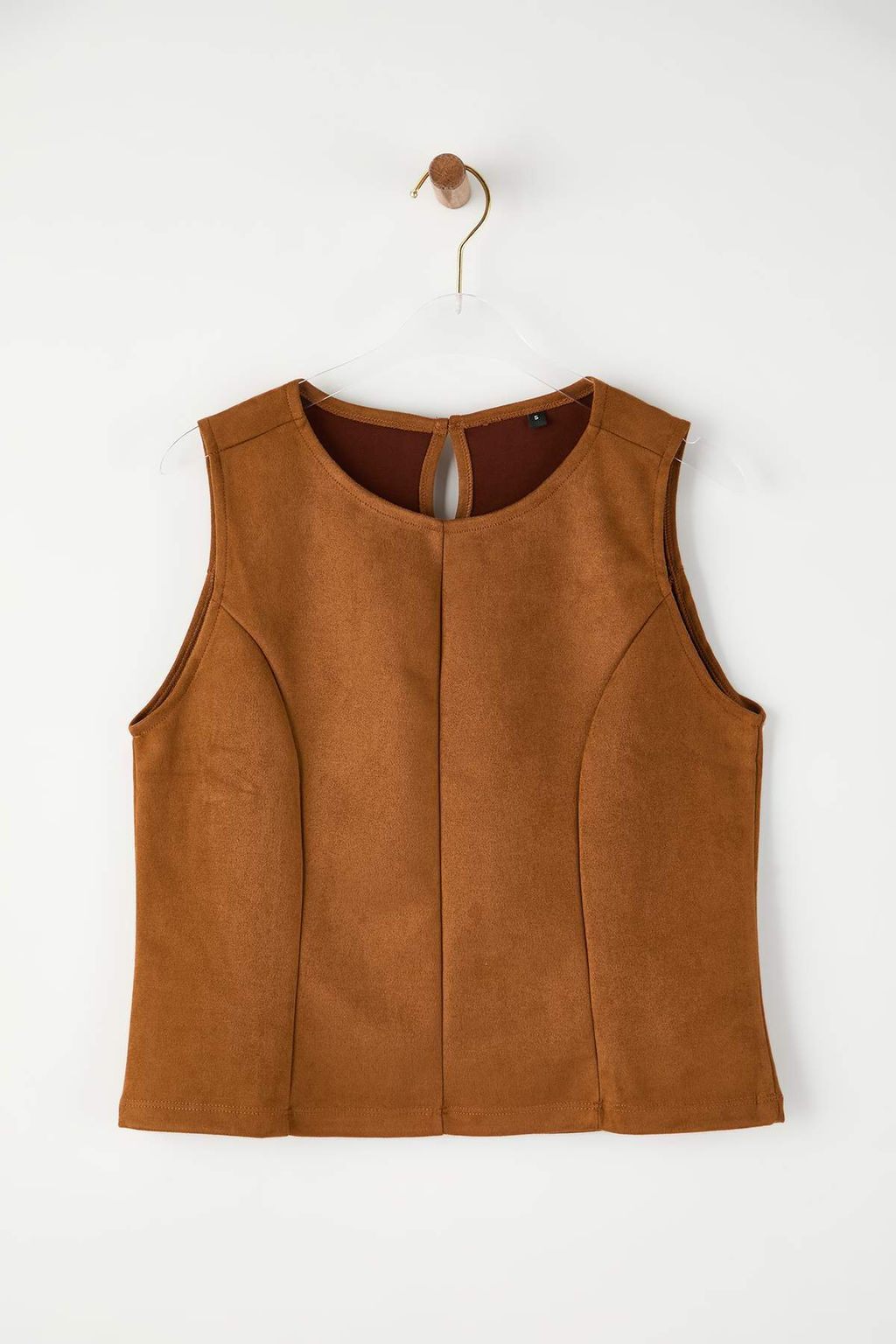 Kahverengi Regular/Normal Kal?p Suet Orme Bluz TWOAW26BZ00185 - Trendyolmilla фото 5