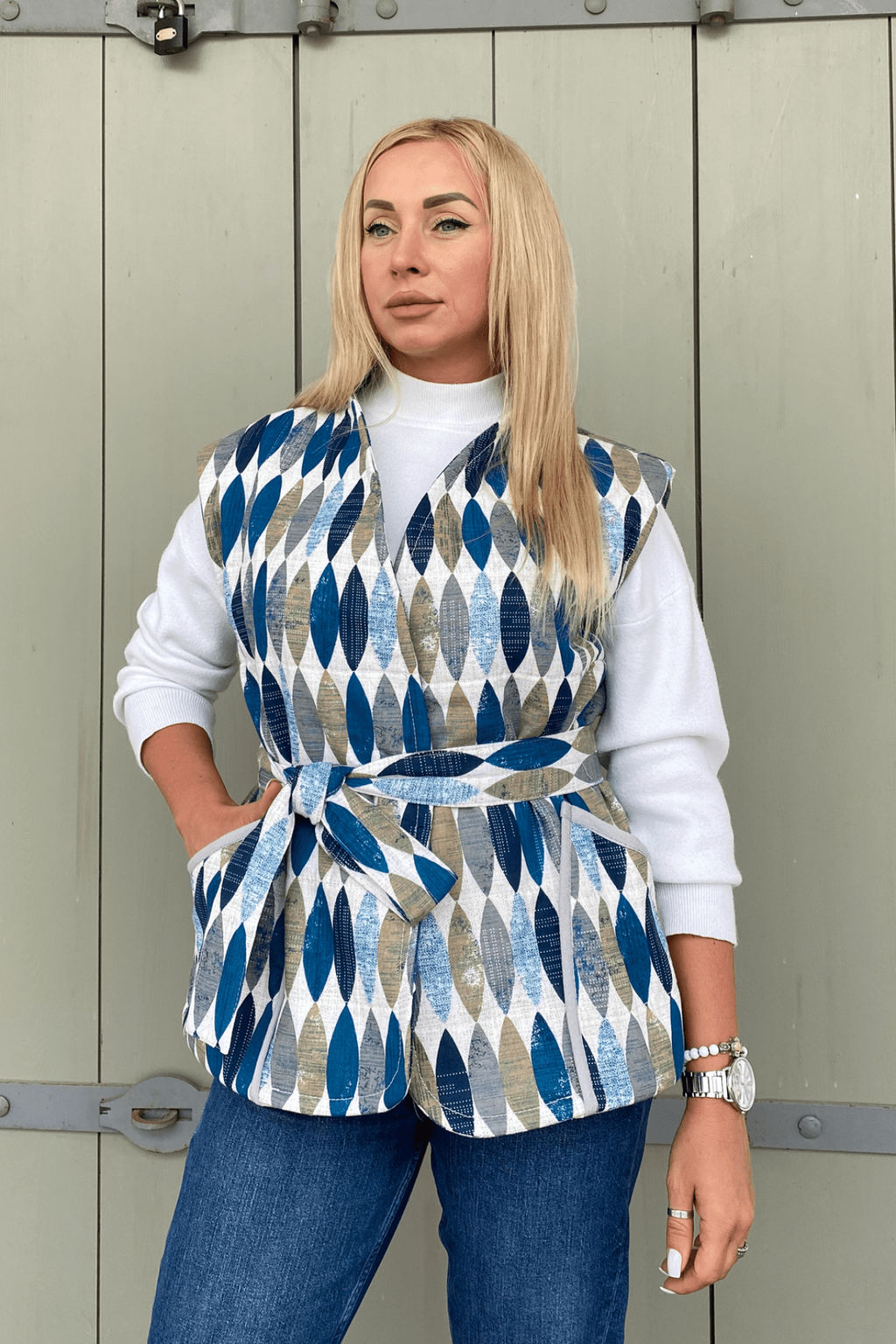 Жилет 70%лен+30%хлопок - Новый лен фото 2