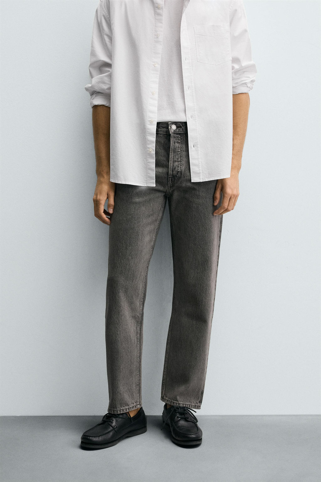 JEANS REGULAR FIT / Gris - Zara фото 2