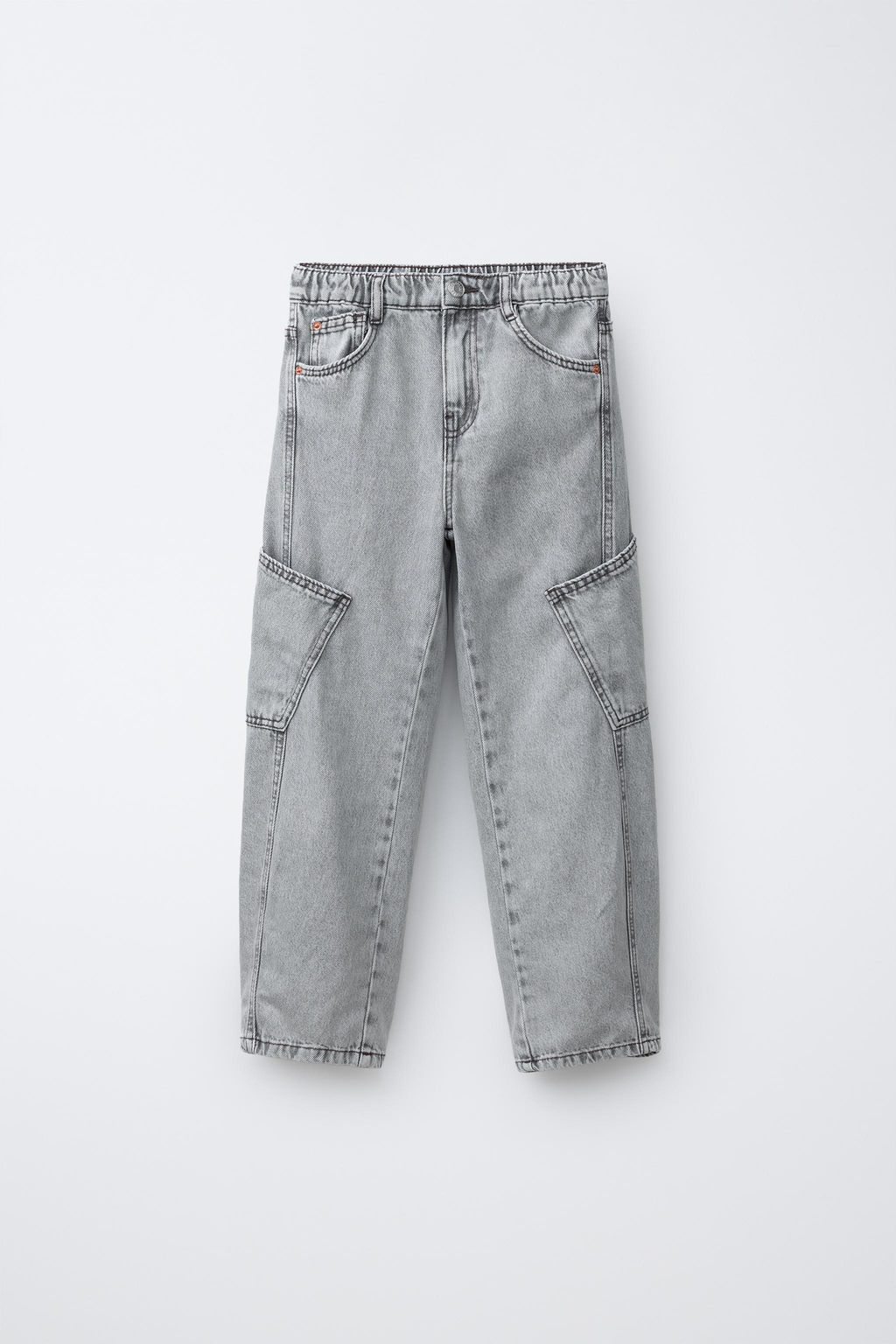 JEANS BAGGY CARGO / Gris - Zara фото 2