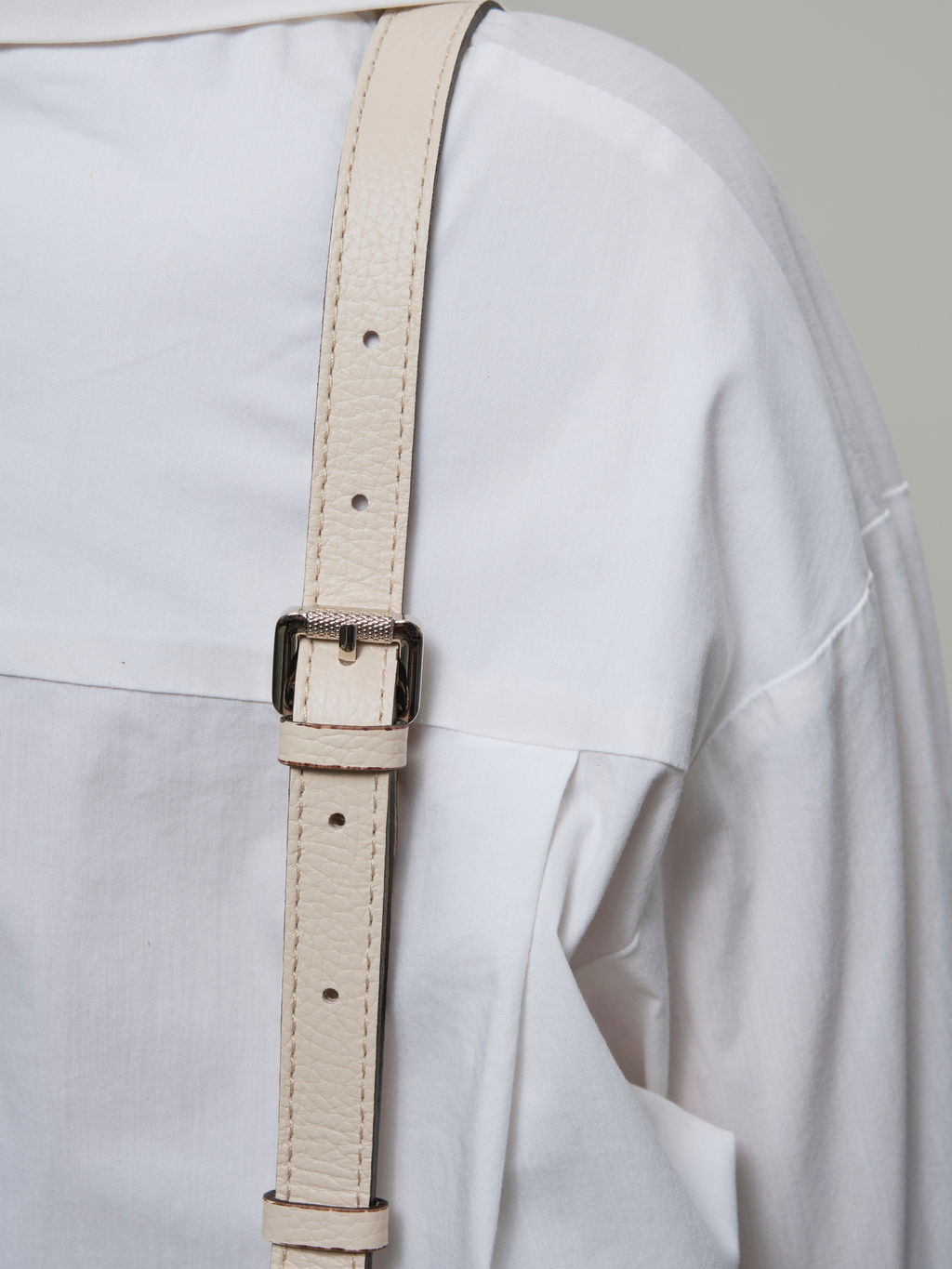 Сумка кожаная Azaro 30741 светлый крем