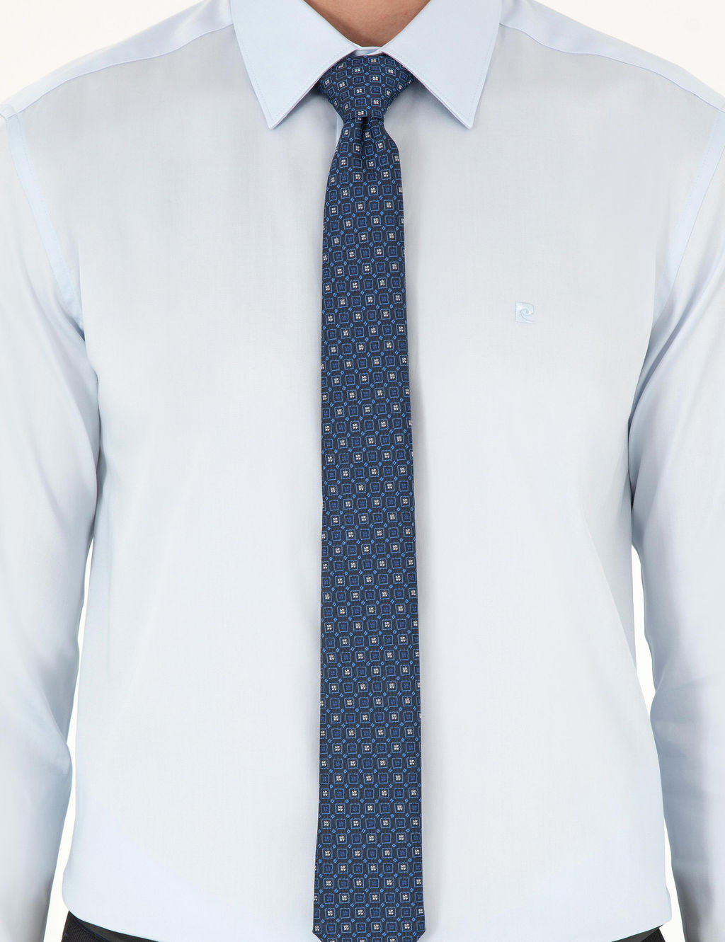 A__k Mavi Slim Fit Uzun Kollu Basic G_mlek - Pierre cardin фото 13