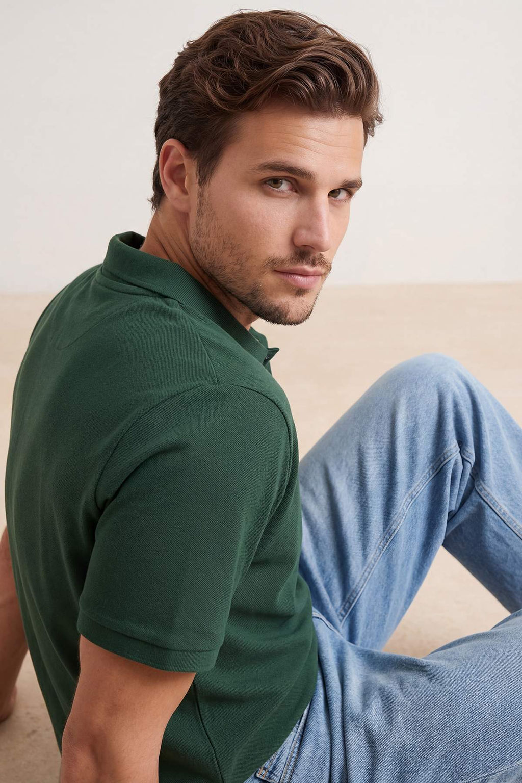 TRENDYOL MAN Gri Regular/Normal Kesim Nak?s Detayl? Polo Yaka T-shirt TMNSS25PO00017 - Trendyolmilla фото 38