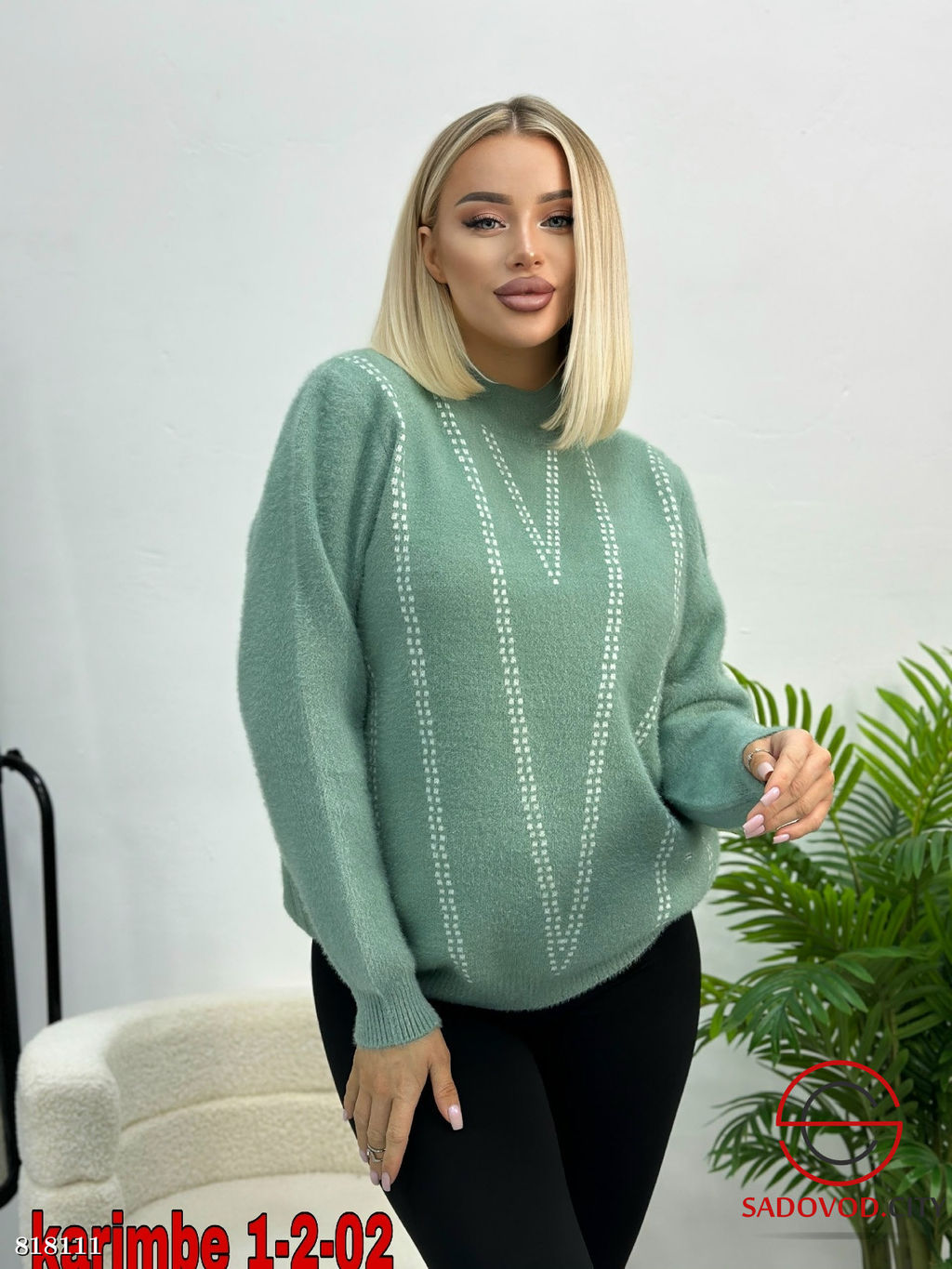 Кофта женская оверсайз - Bruno фото 4