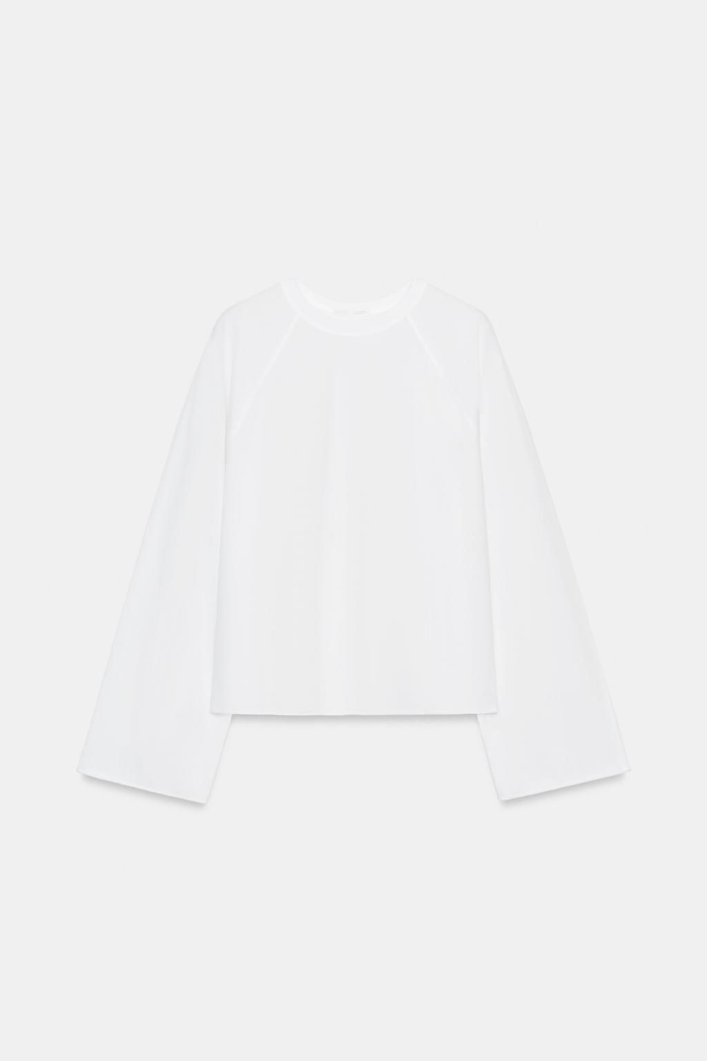 CAMISETA MANGA LARGA RANGL?N / Blanco - Zara фото 12