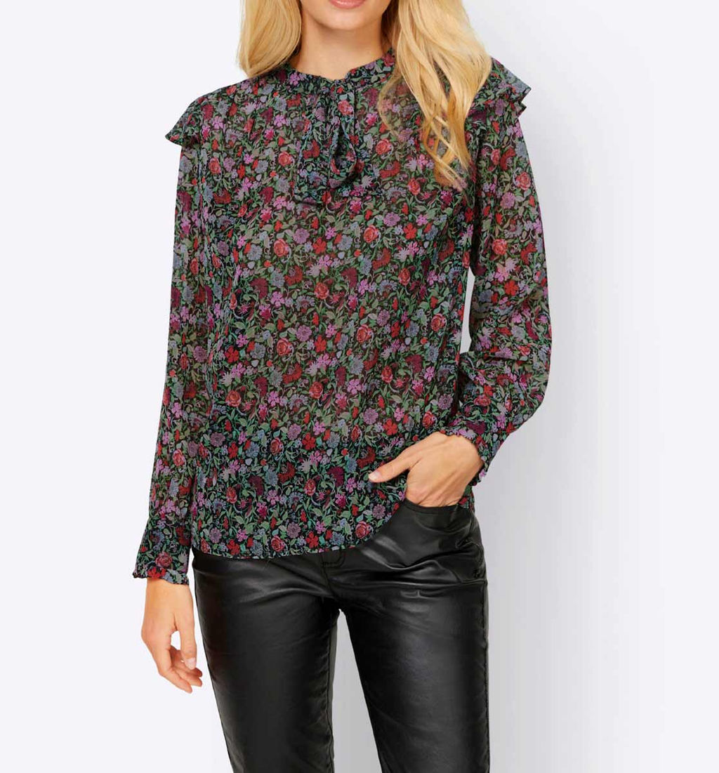 Блузка, черно-пестрая - Ashley brooke фото 3