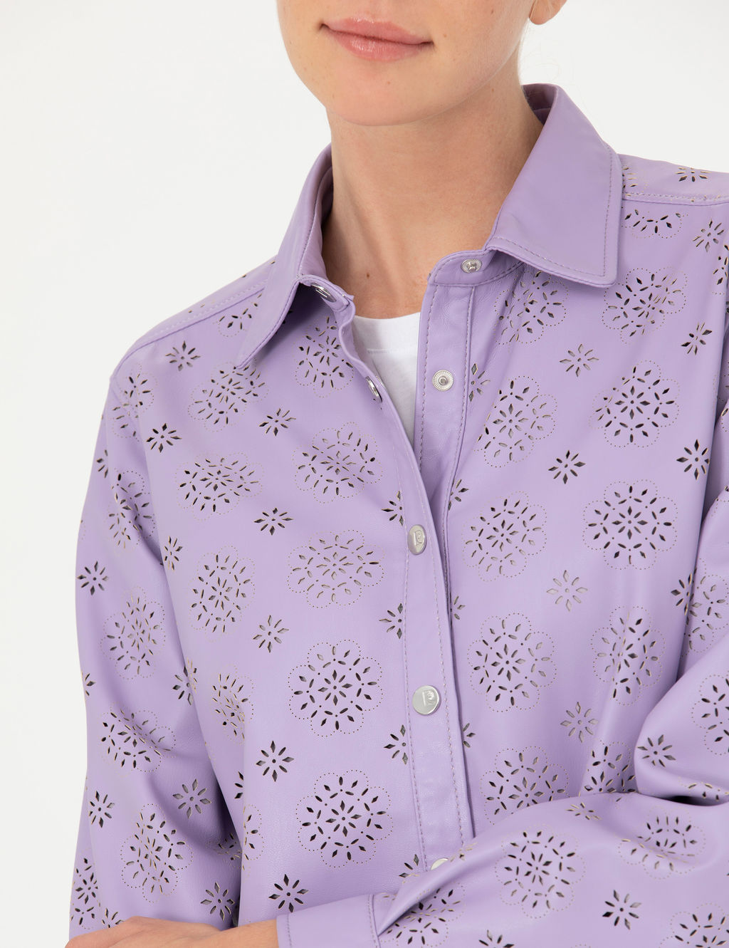 Eflatun Comfort Fit Uzun Kollu G_mlek