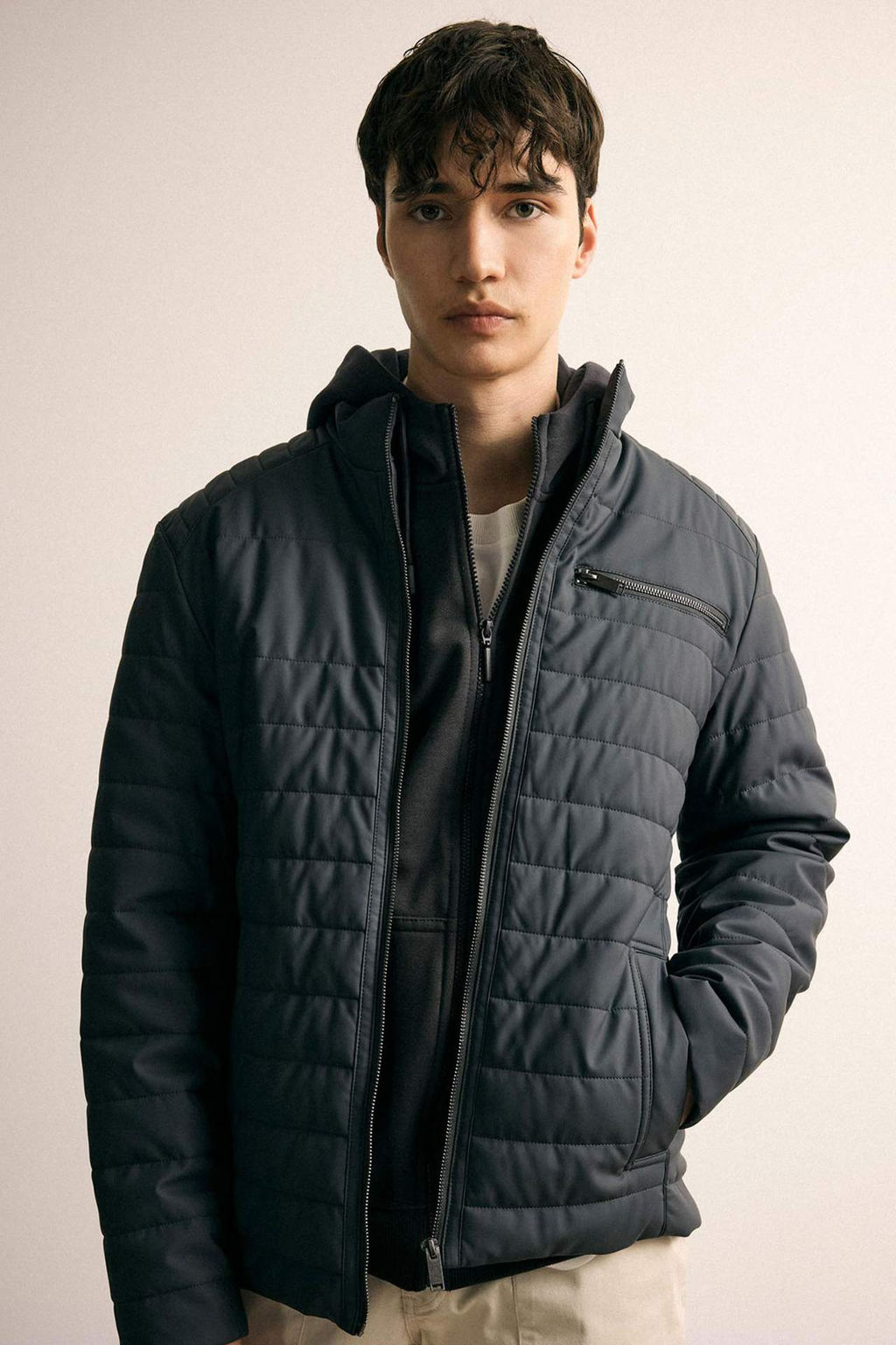 Su Itici Slim Fit Dar Kesim Dik Yaka Fermuarl? Suni Deri Mont - Defacto фото 2