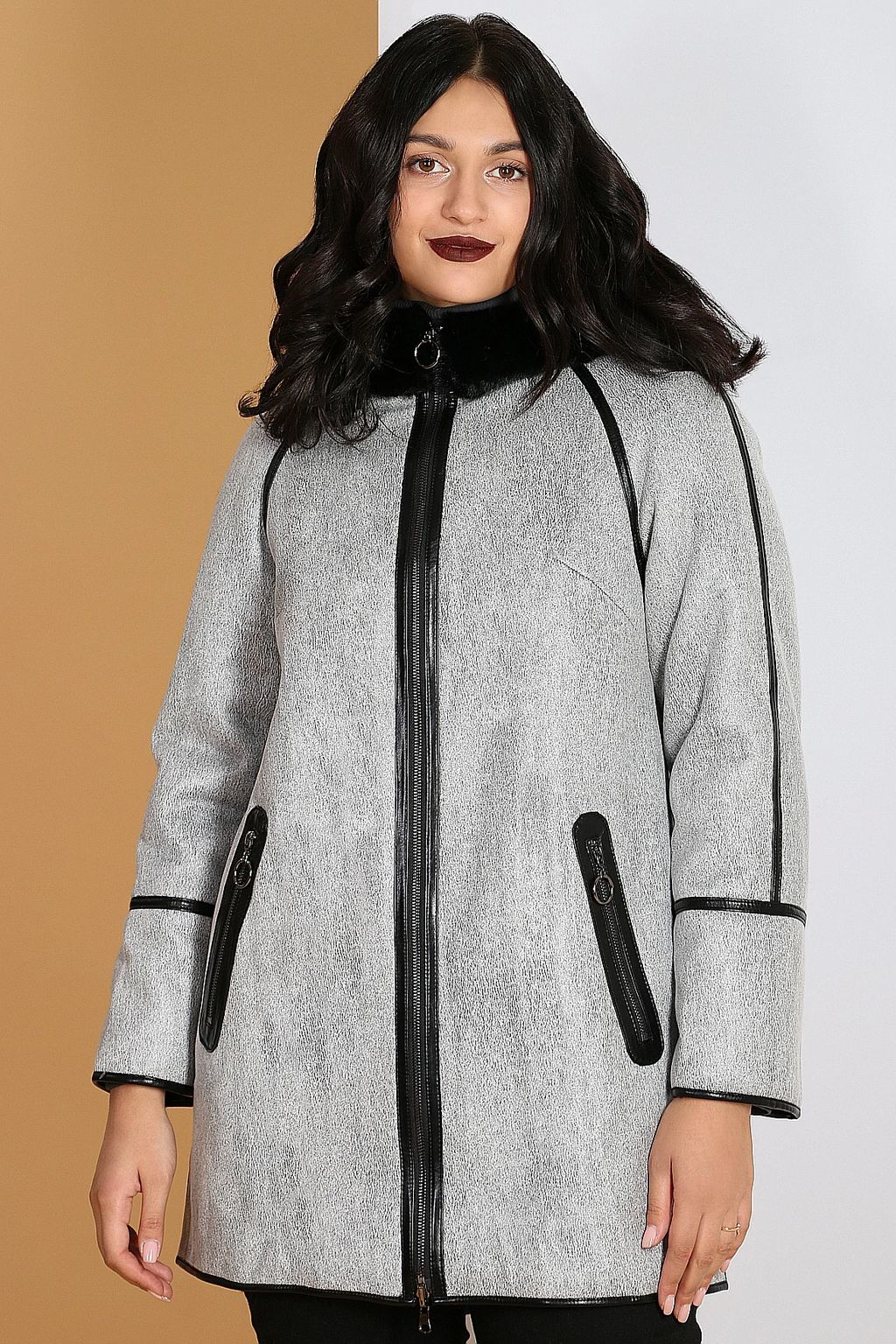 Куртка двухсторонняя женская - Almond фото 3