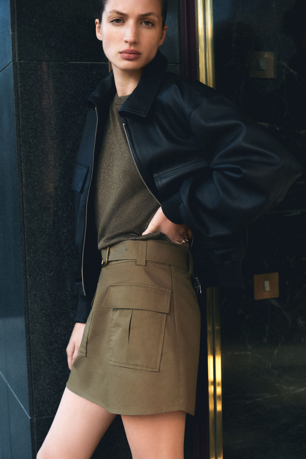 Falda cargo con cintur?n - H&m фото 4