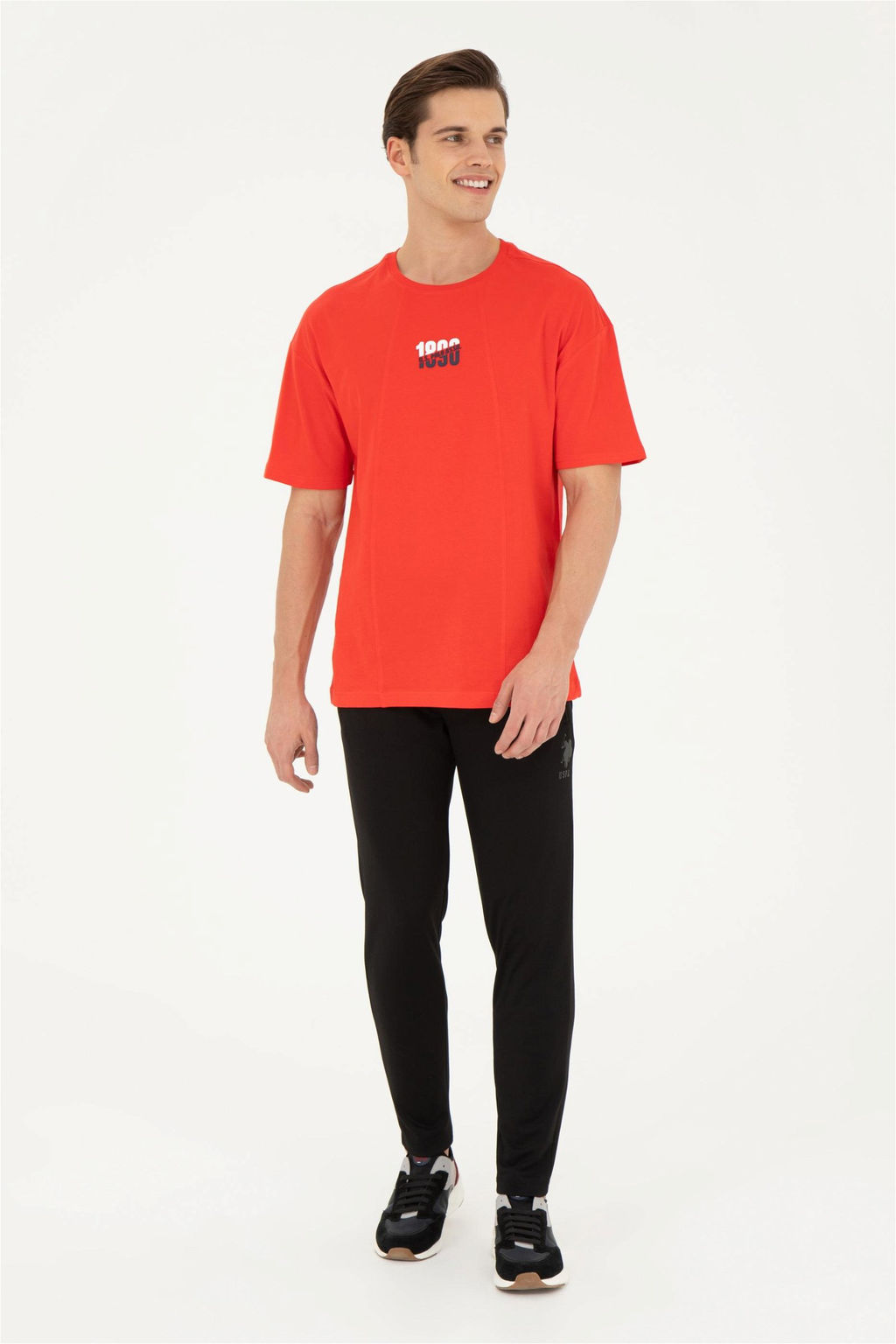 Мужская красная футболка - U.s. polo assn фото 4