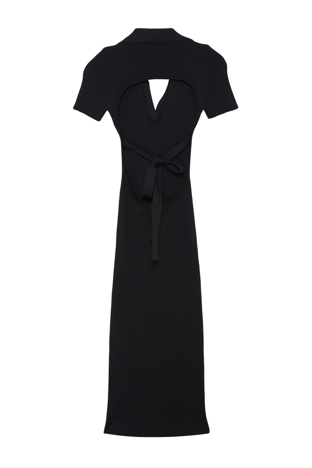 Siyah Y?rtmacl? Triko Elbise TWOSS24EL01004 - Trendyolmilla фото 7