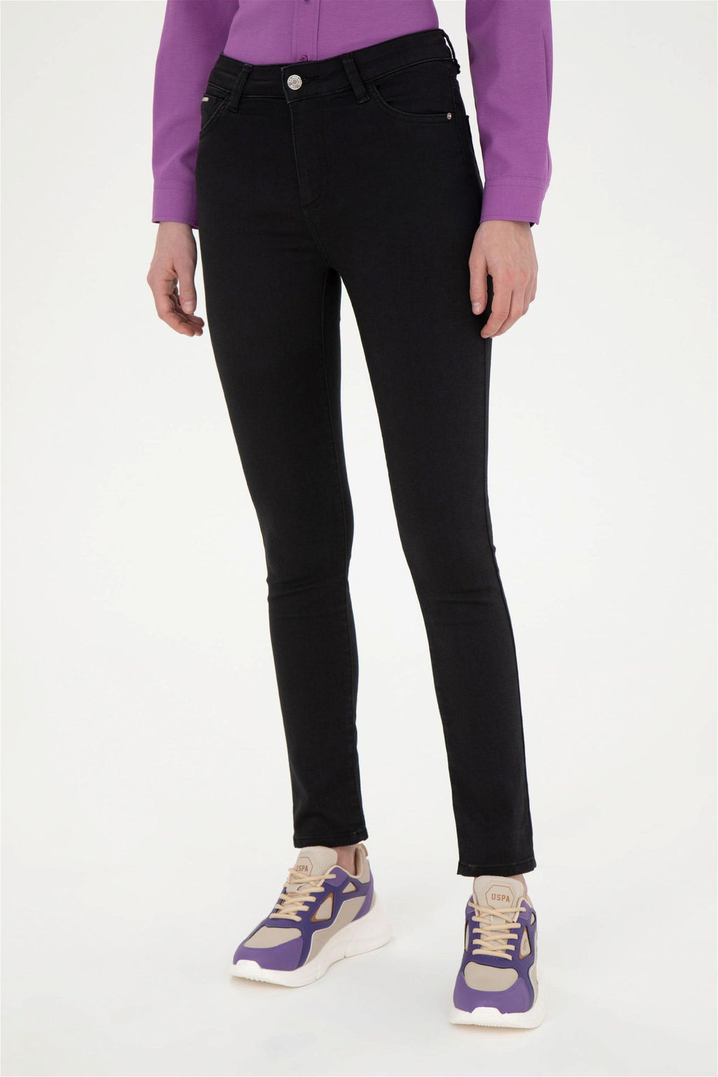 Женские черные джинсовые брюки - U.s. polo assn фото 2