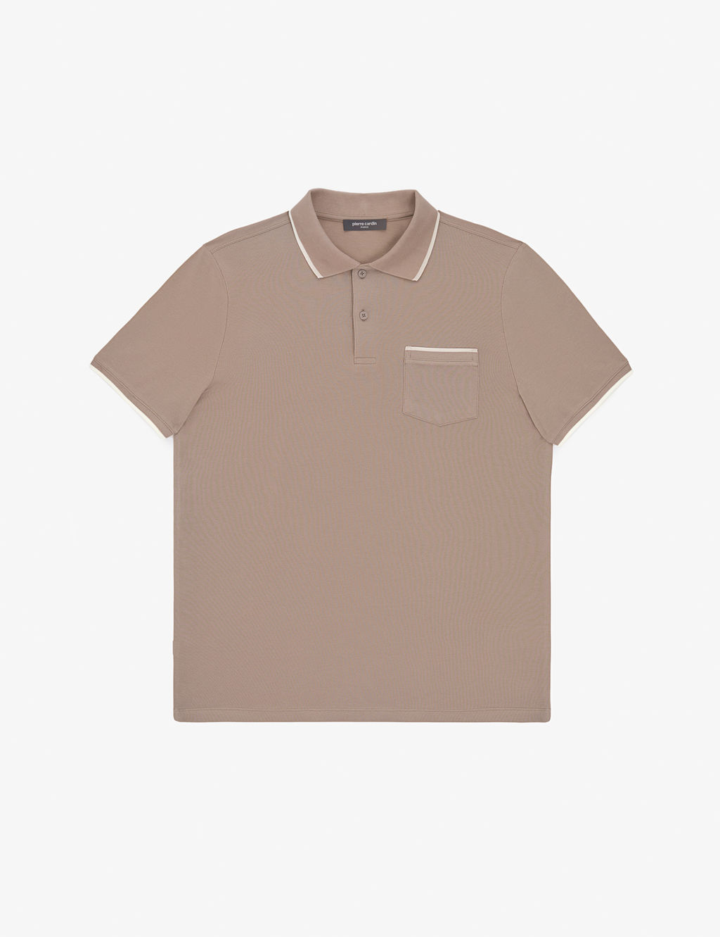 Kahverengi Regular Fit %100 Pamuk D__meli Polo Yaka Ti__rt