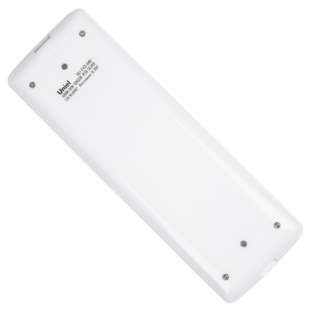 ULI-F43-6W/4200K/DIM SENSOR IP20 SILVER Панель линейная светодиодная ультратонкая, с бесконтактным выключателем, диммер.199,5х66,5х11мм. 175Lm. Серебристый. ТМ Uniel