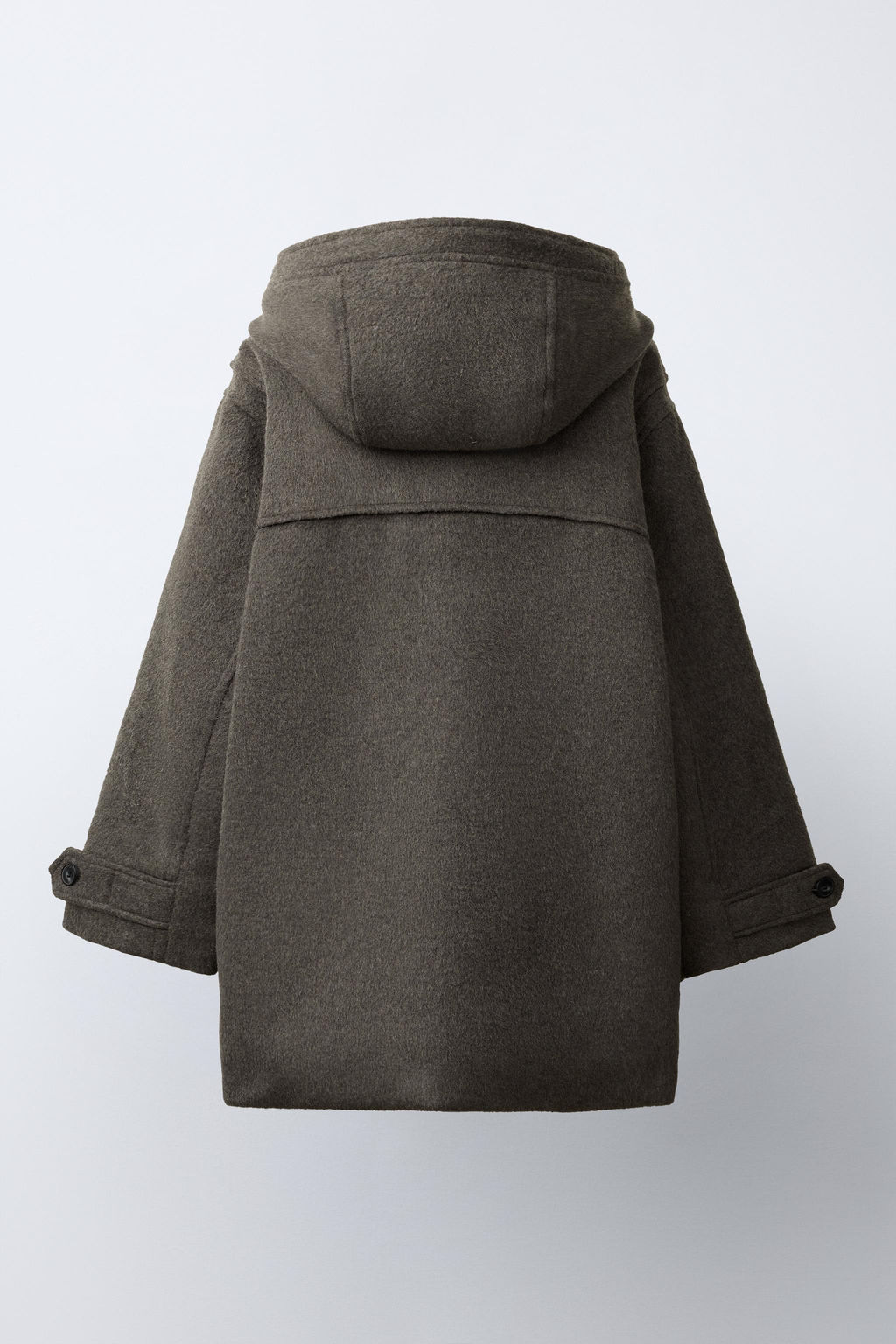 WOOL BLEND DUFFLE COAT - Zara фото 4