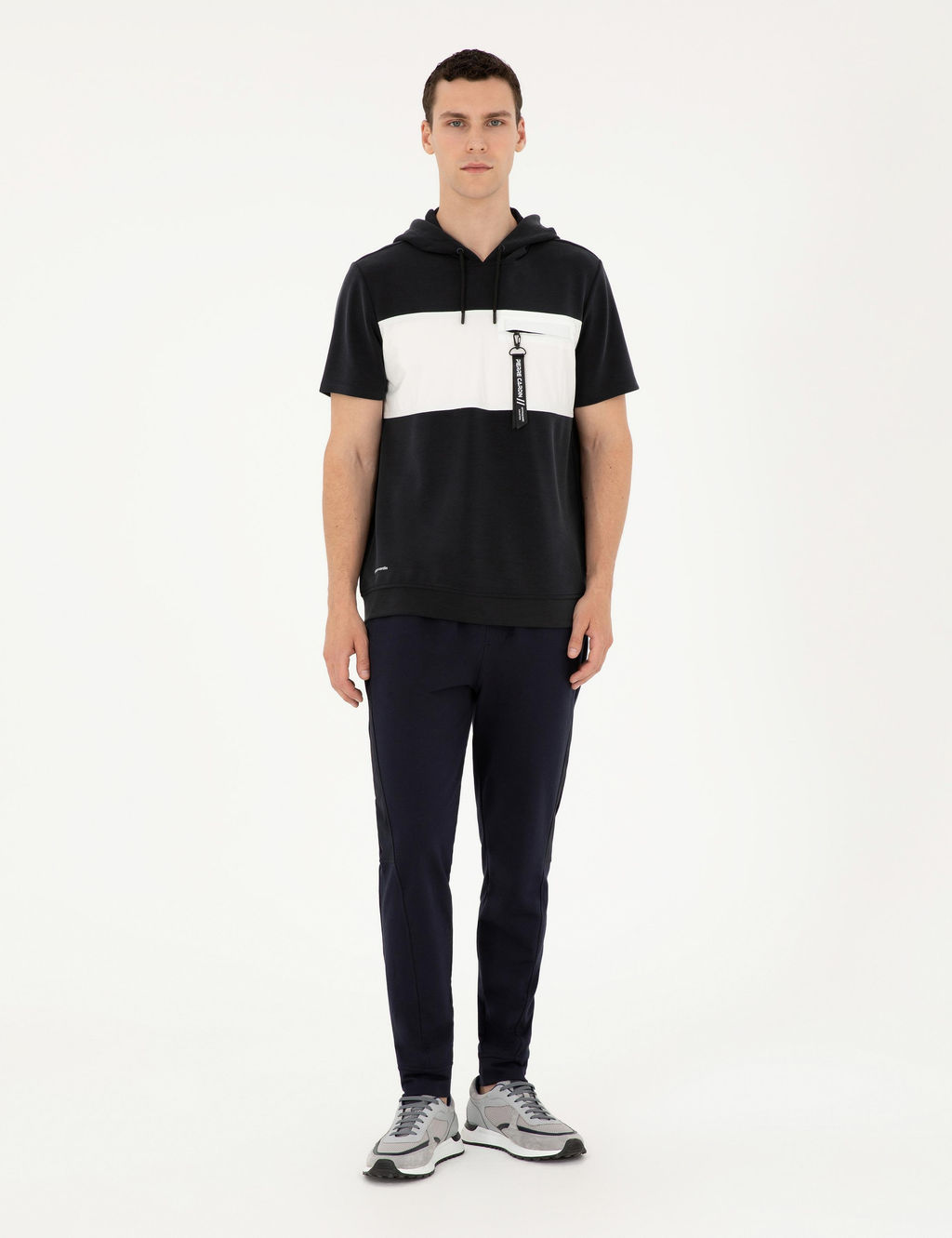 Siyah Regular Fit Sweatshirt - Pierre cardin фото 4