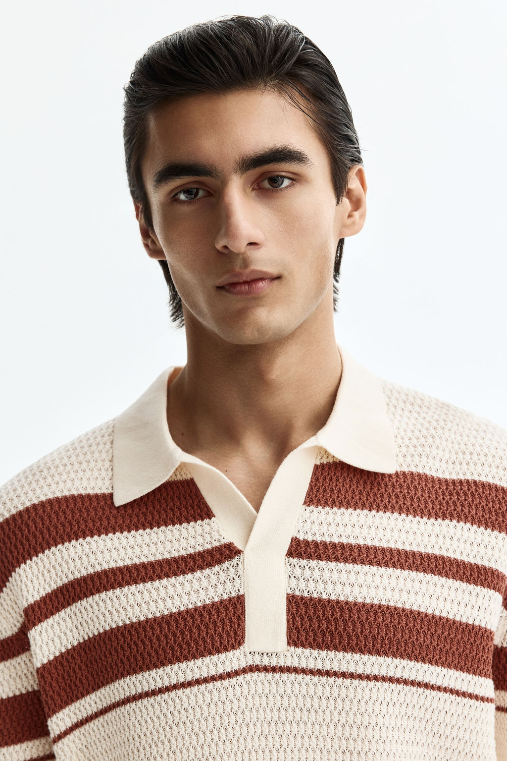 Polo en punto pointelle Regular Fit - H&m фото 5